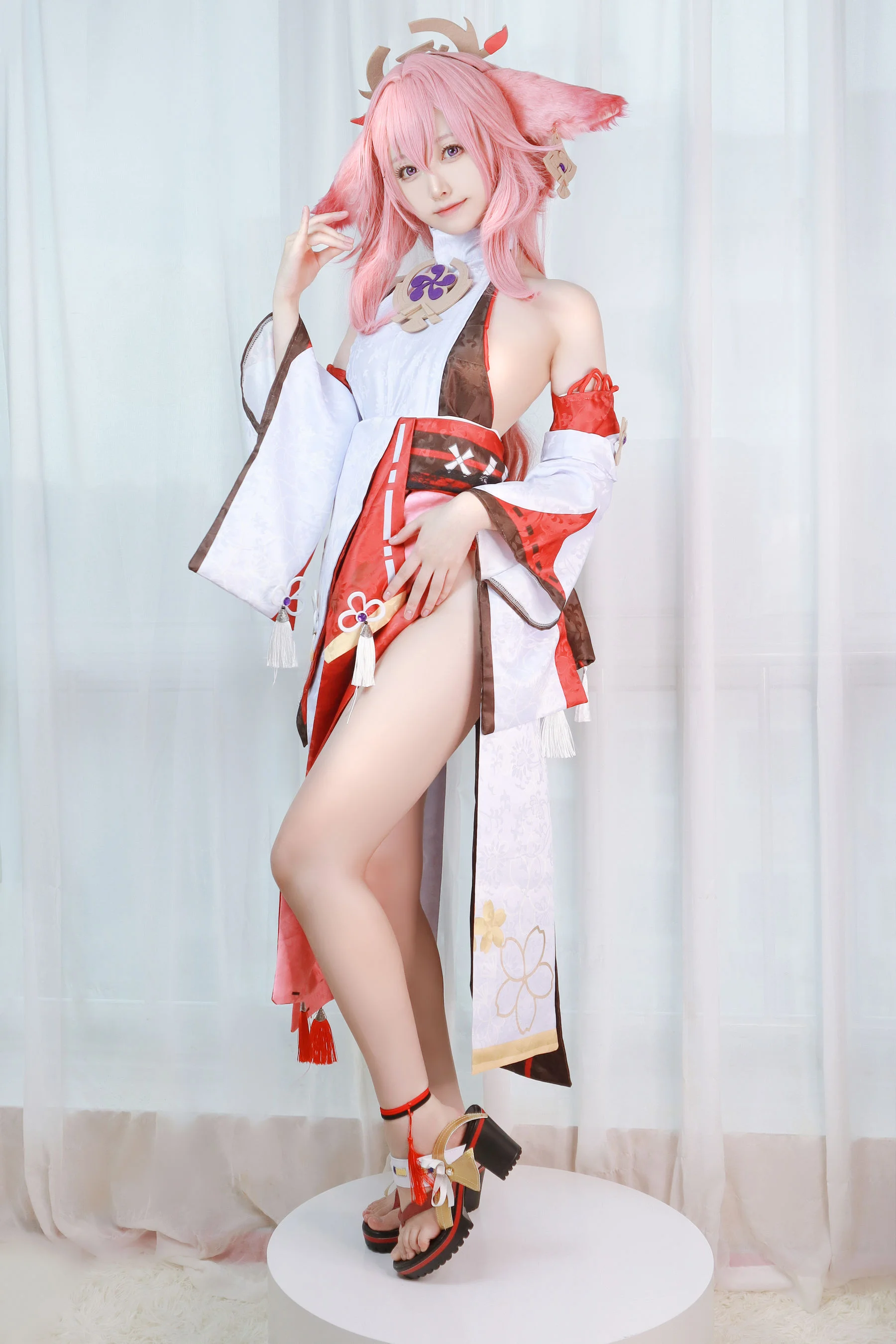Asagiriai 愛ちゃん – 原神 八重神子 Cosplay-第29张