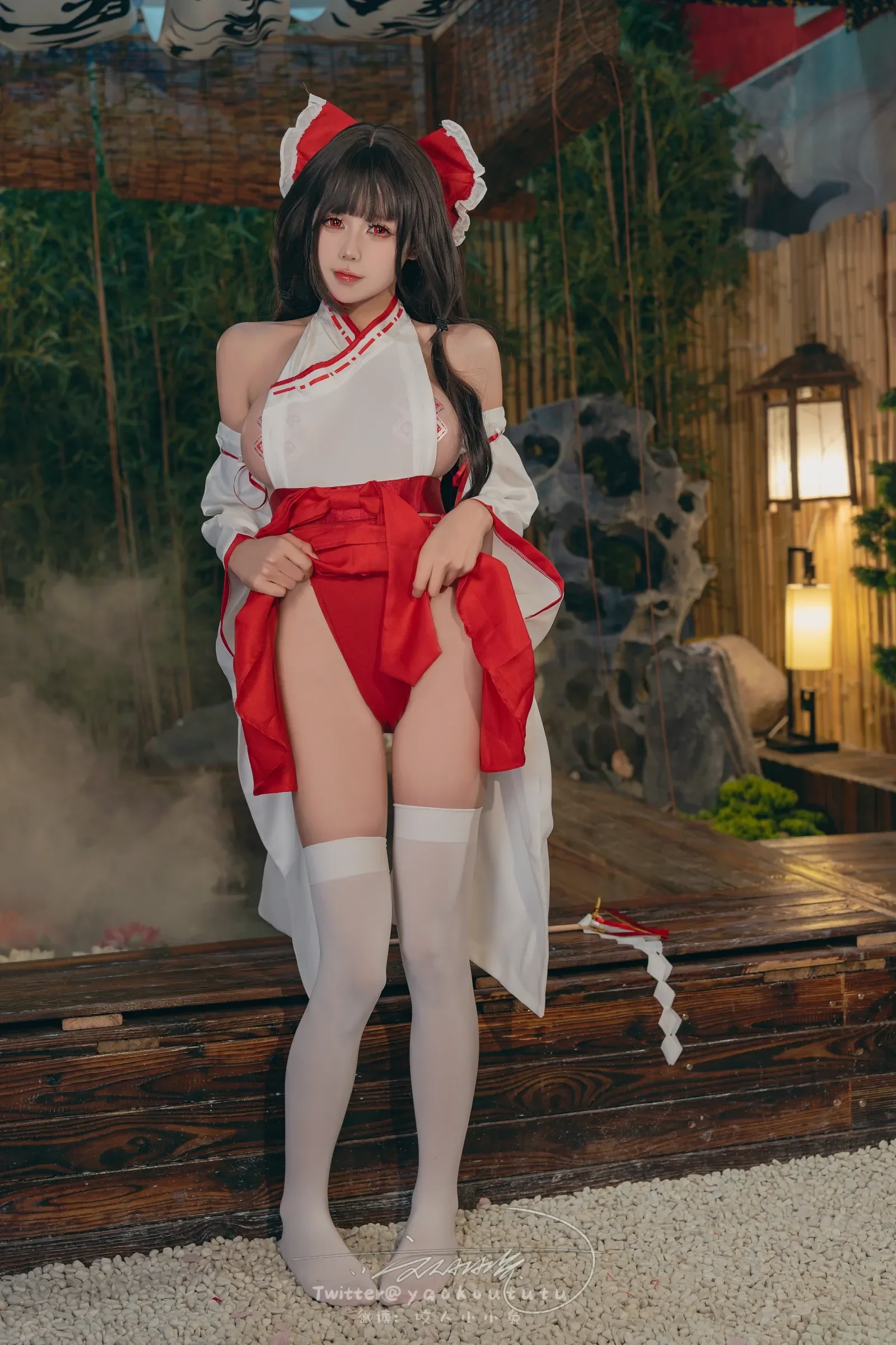 咬一口兔娘ovo – 狐之灵梦 Cosplay-第14张