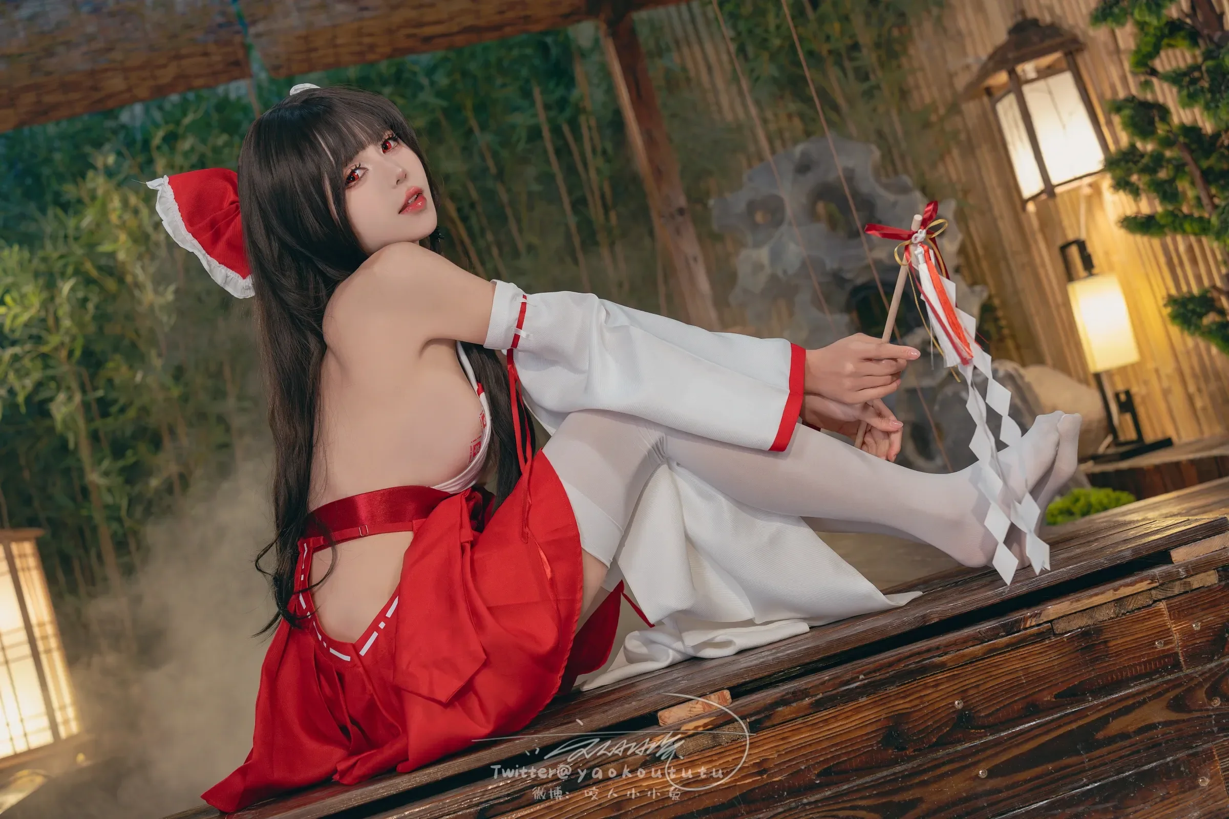 咬一口兔娘ovo – 狐之灵梦 Cosplay-第13张