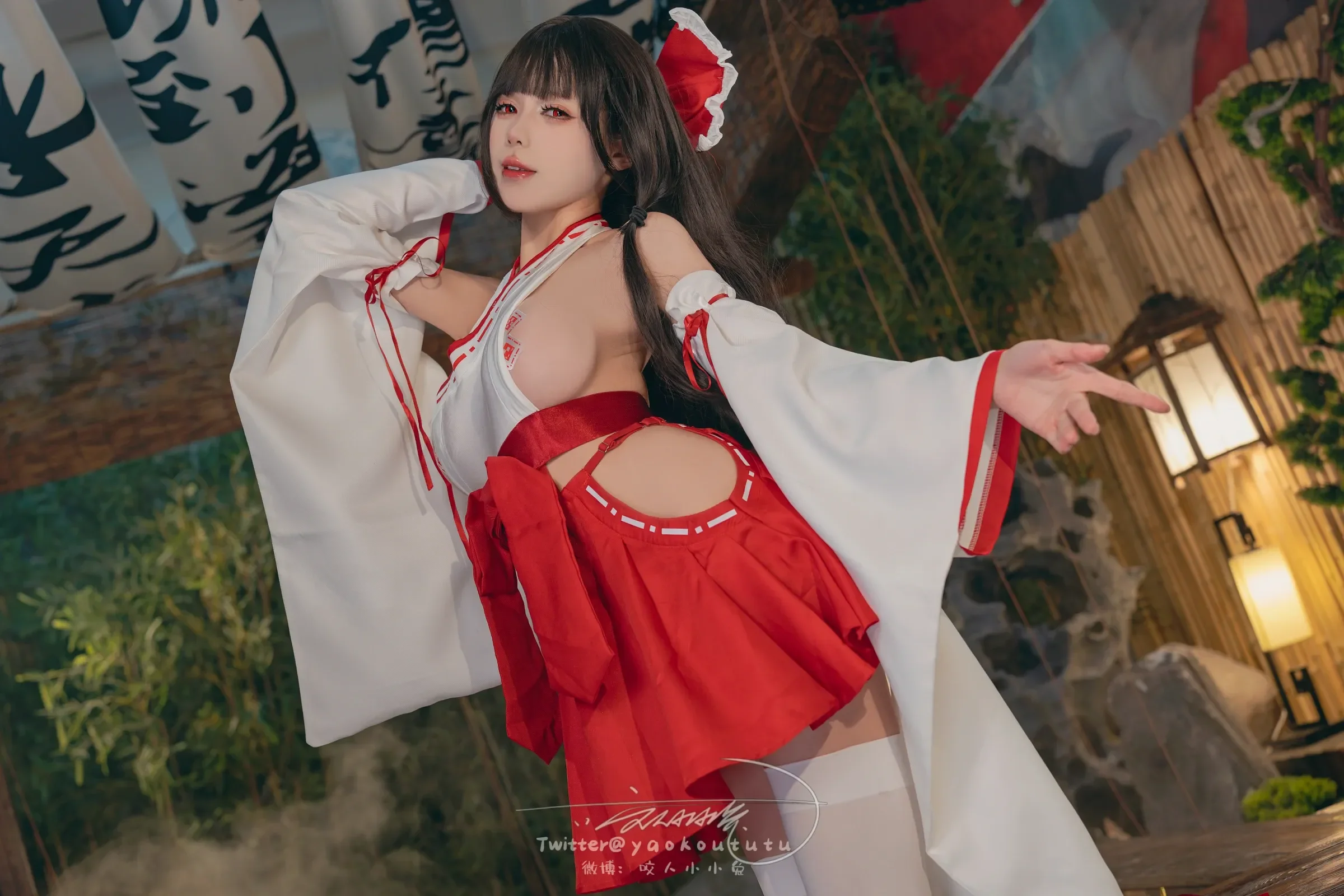 咬一口兔娘ovo – 狐之灵梦 Cosplay-第16张