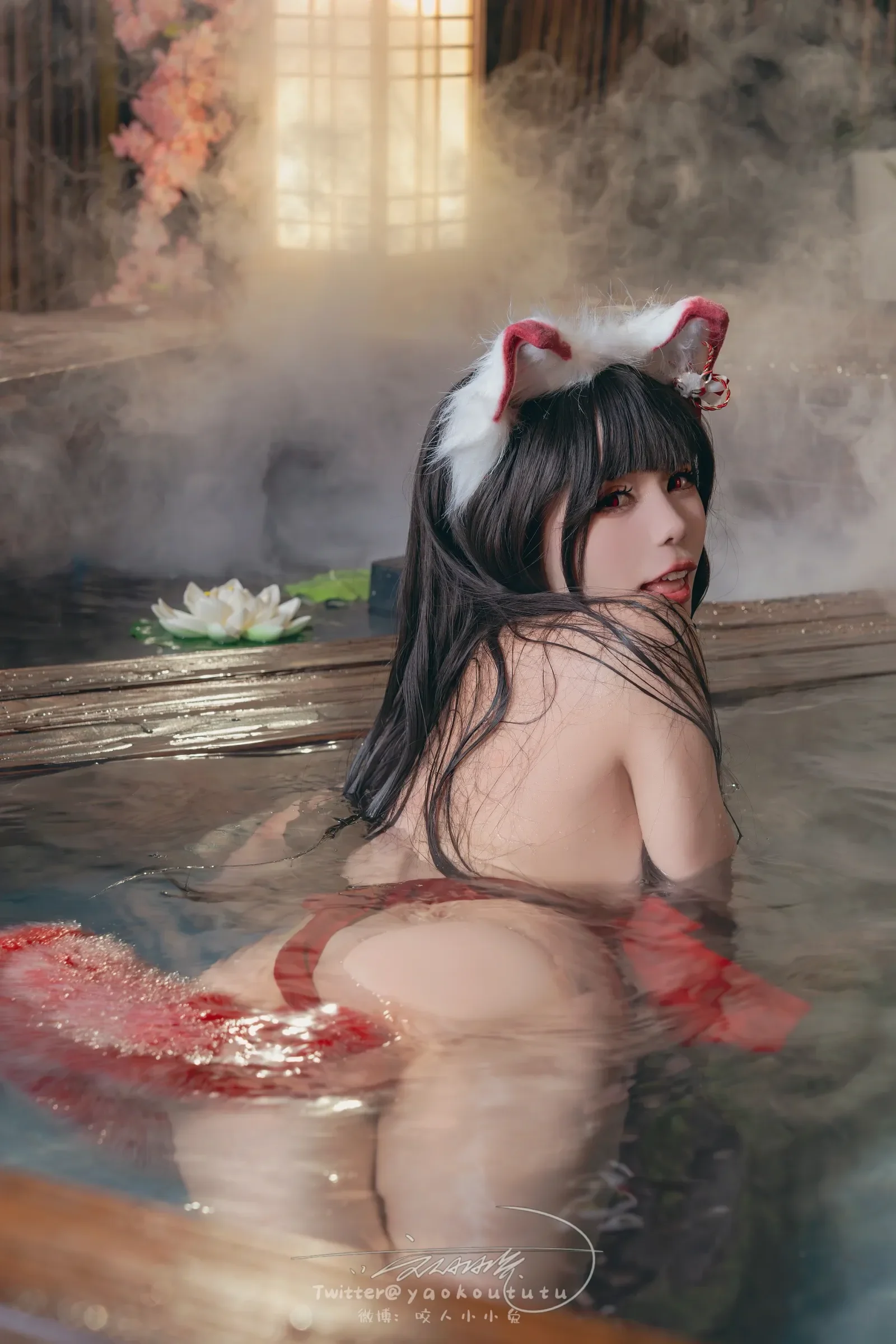 咬一口兔娘ovo – 狐之灵梦 Cosplay-第60张