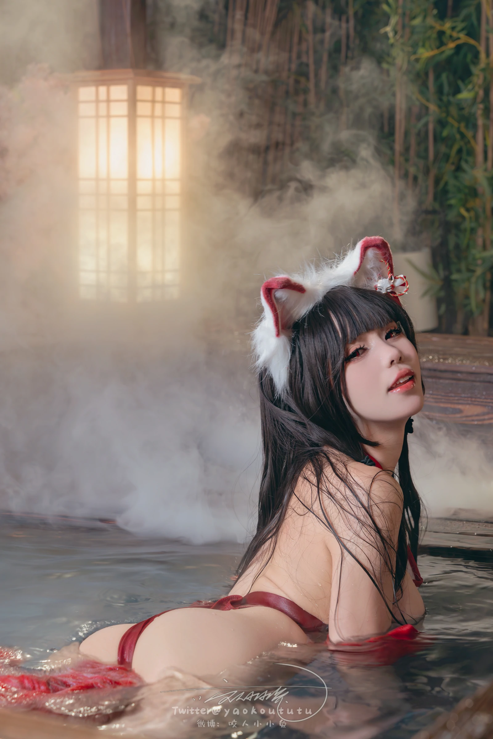 咬一口兔娘ovo – 狐之灵梦 Cosplay-第61张