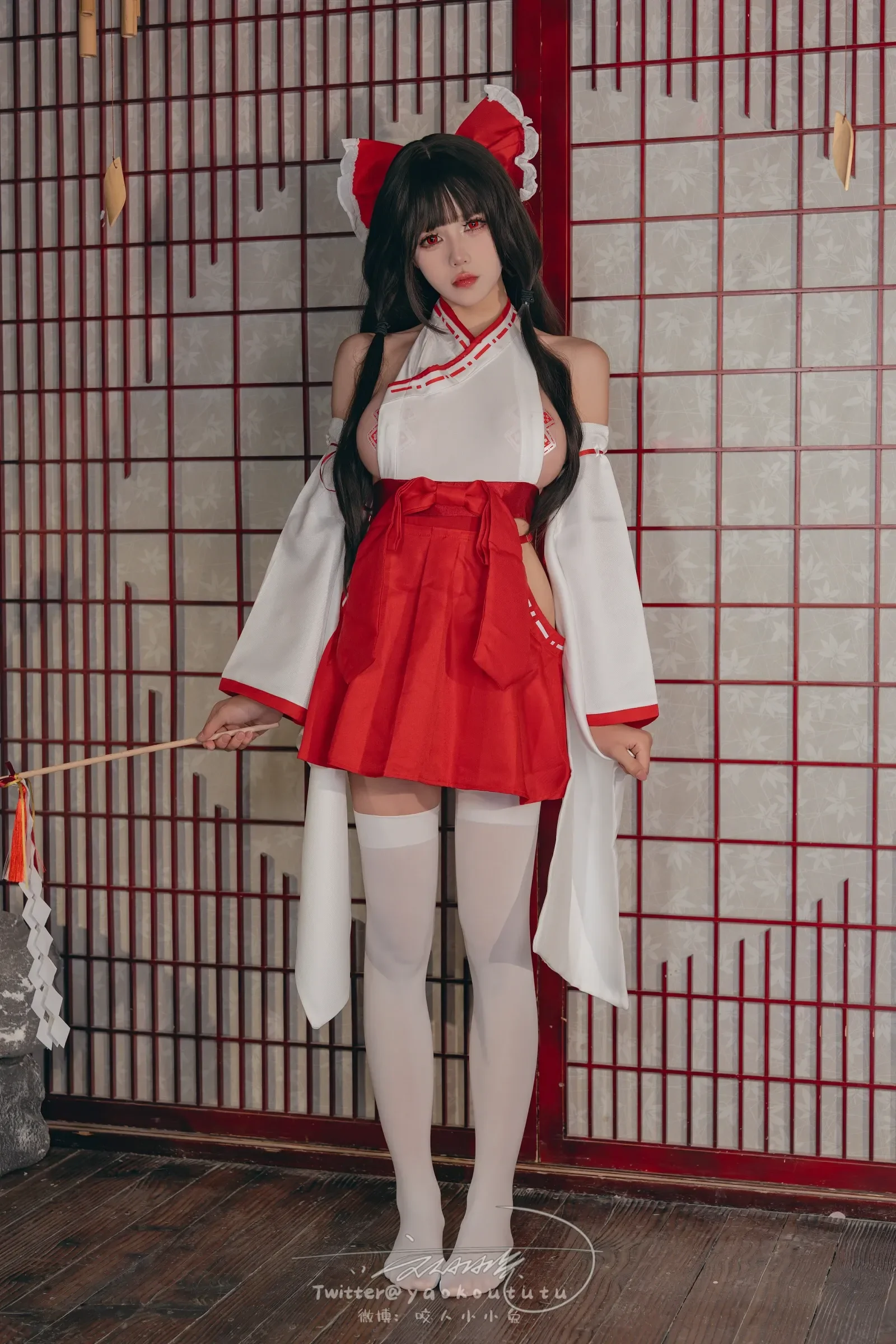 咬一口兔娘ovo – 狐之灵梦 Cosplay-第65张