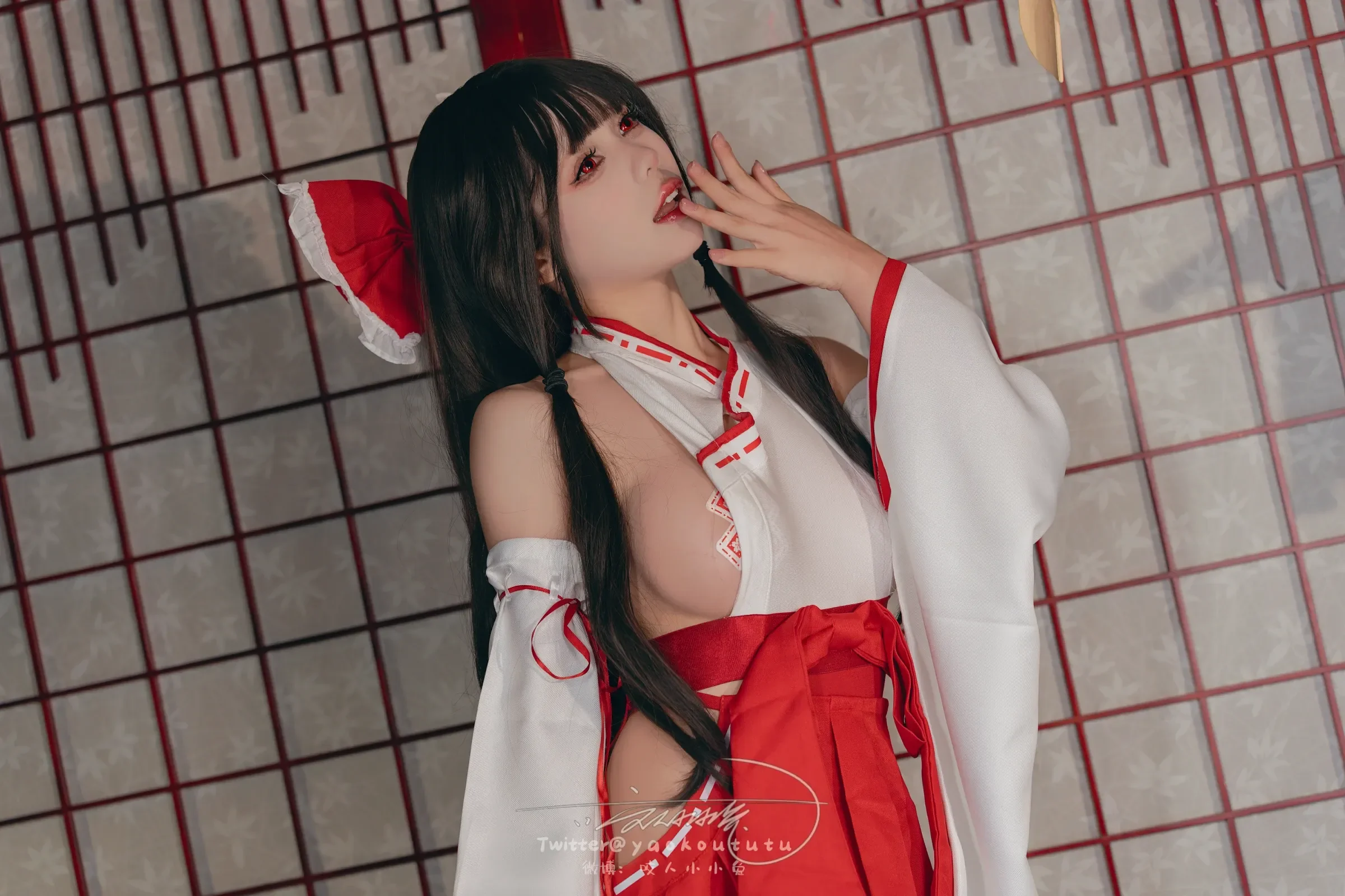 咬一口兔娘ovo – 狐之灵梦 Cosplay-第67张