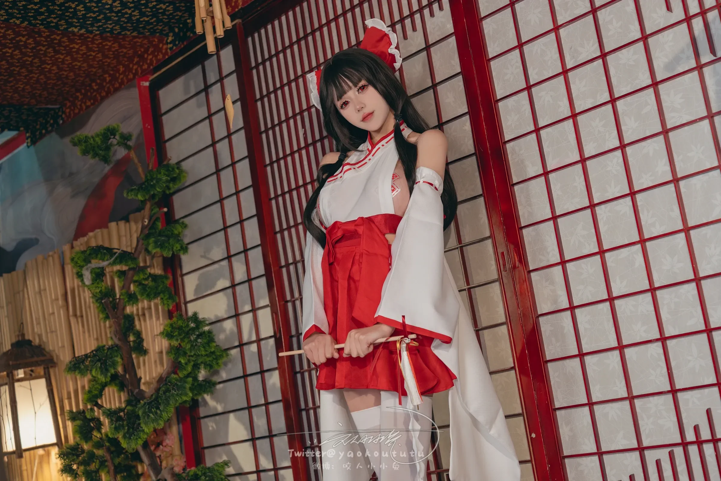 咬一口兔娘ovo – 狐之灵梦 Cosplay-第66张