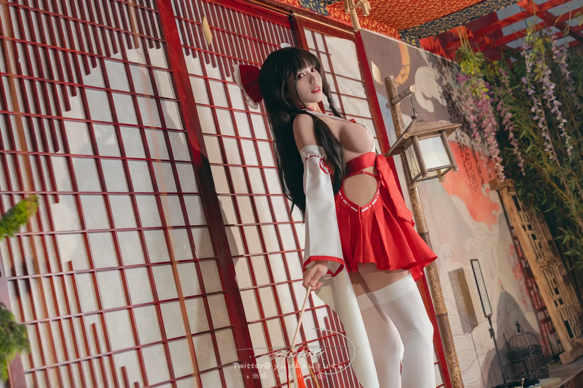 咬一口兔娘ovo – 狐之灵梦 Cosplay-第68张