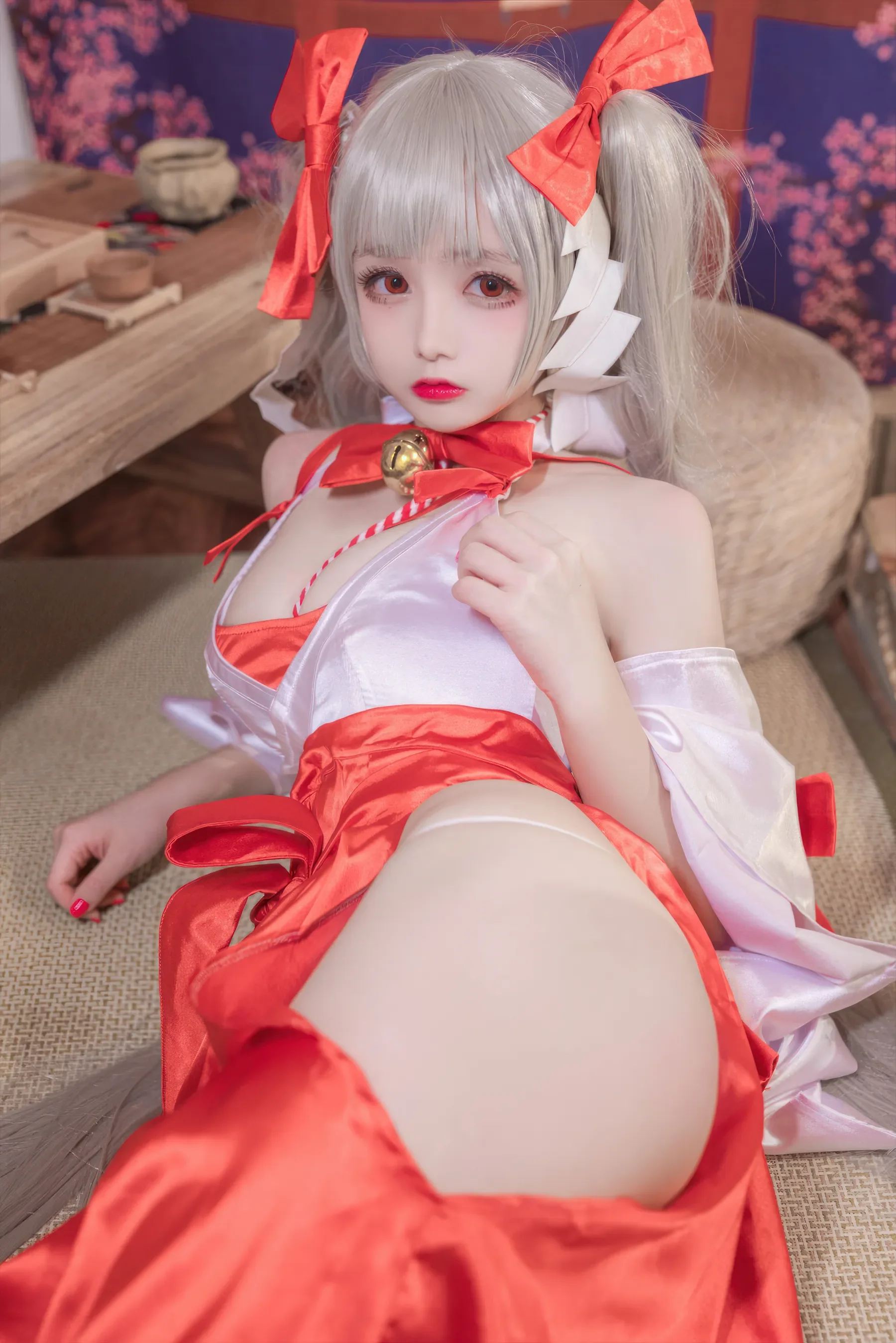 日奈娇 – 碧蓝航线 可畏巫女 Cosplay-第24张