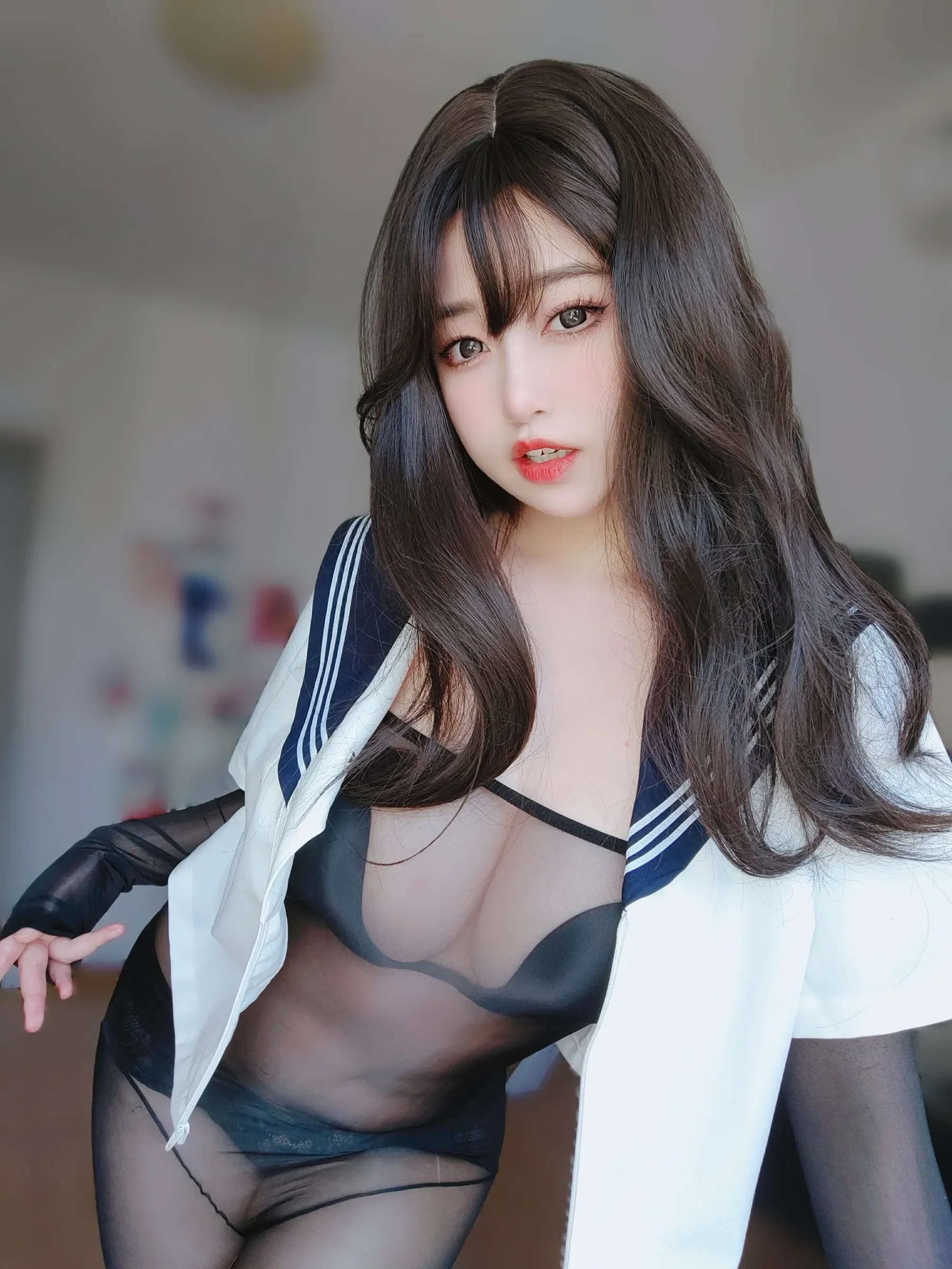 女主K – 性感水手服妹妹 Cosplay-第15张