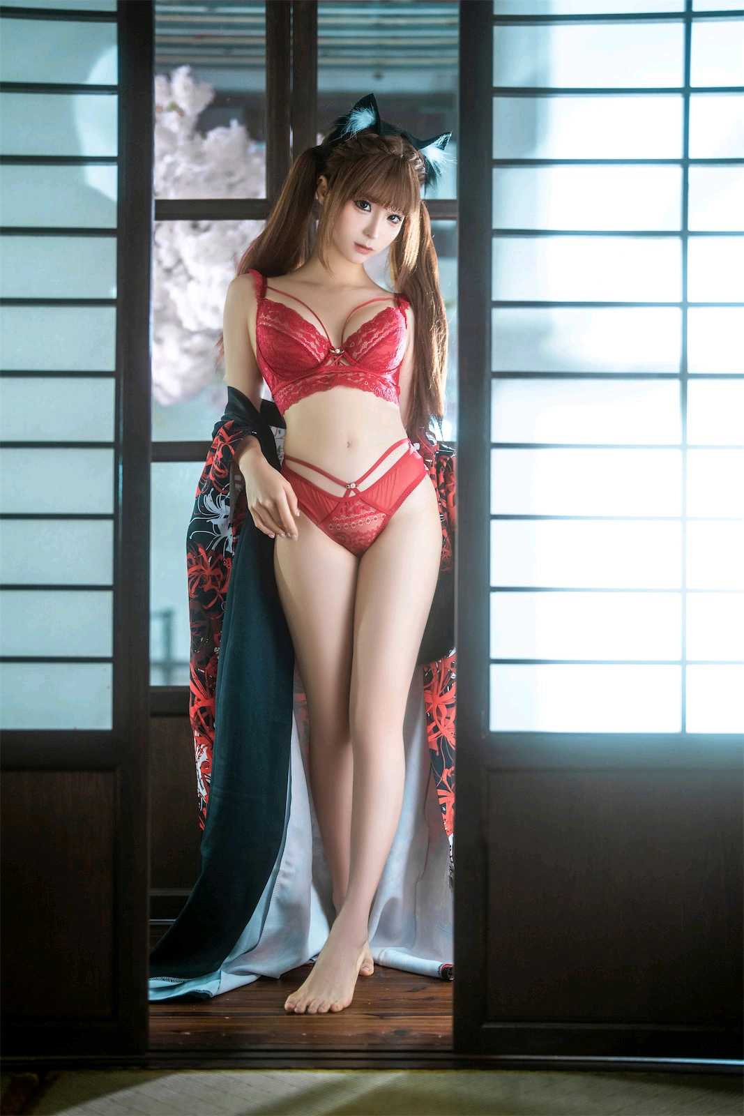 蠢沫沫 – 捆绑和服 Cosplay-第7张