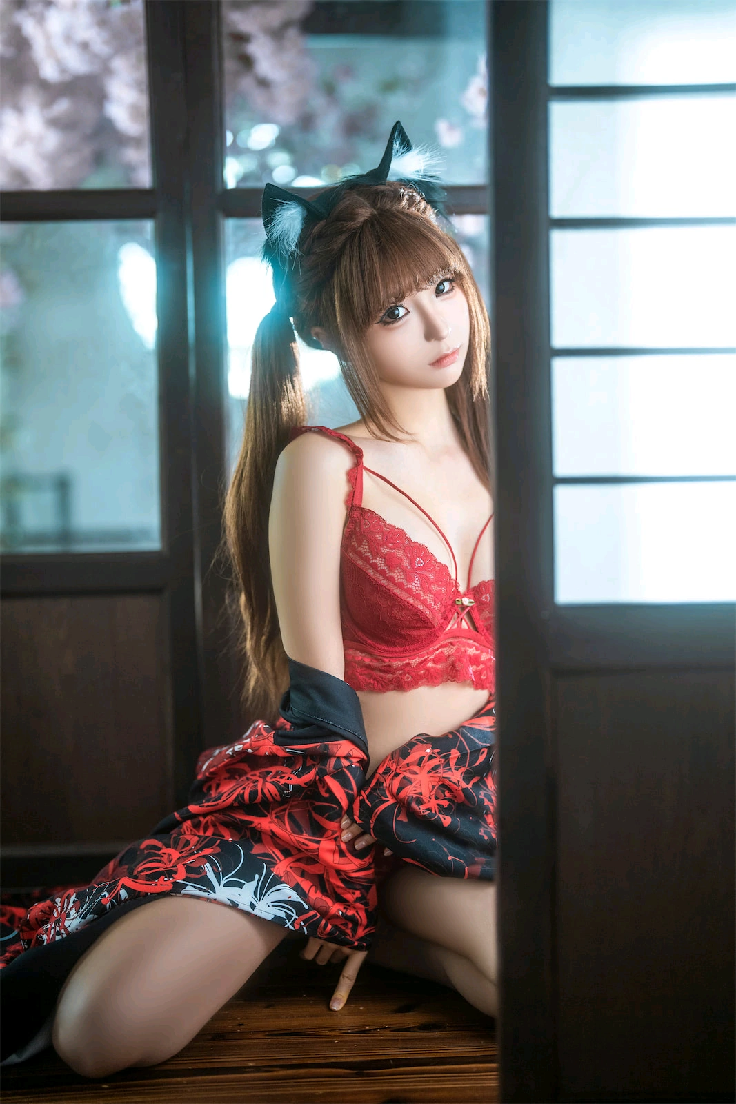 蠢沫沫 – 捆绑和服 Cosplay-第19张