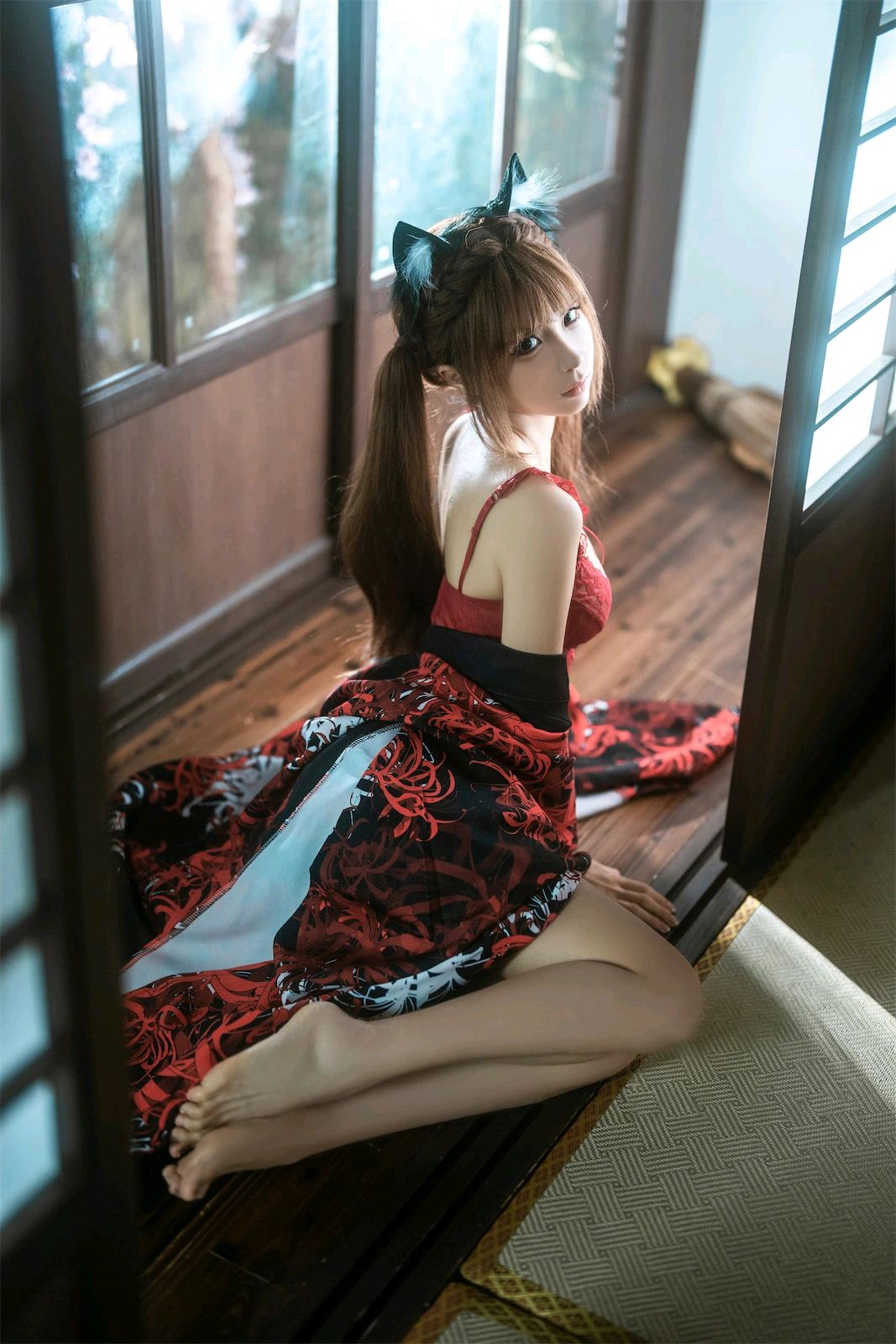蠢沫沫 – 捆绑和服 Cosplay-第31张