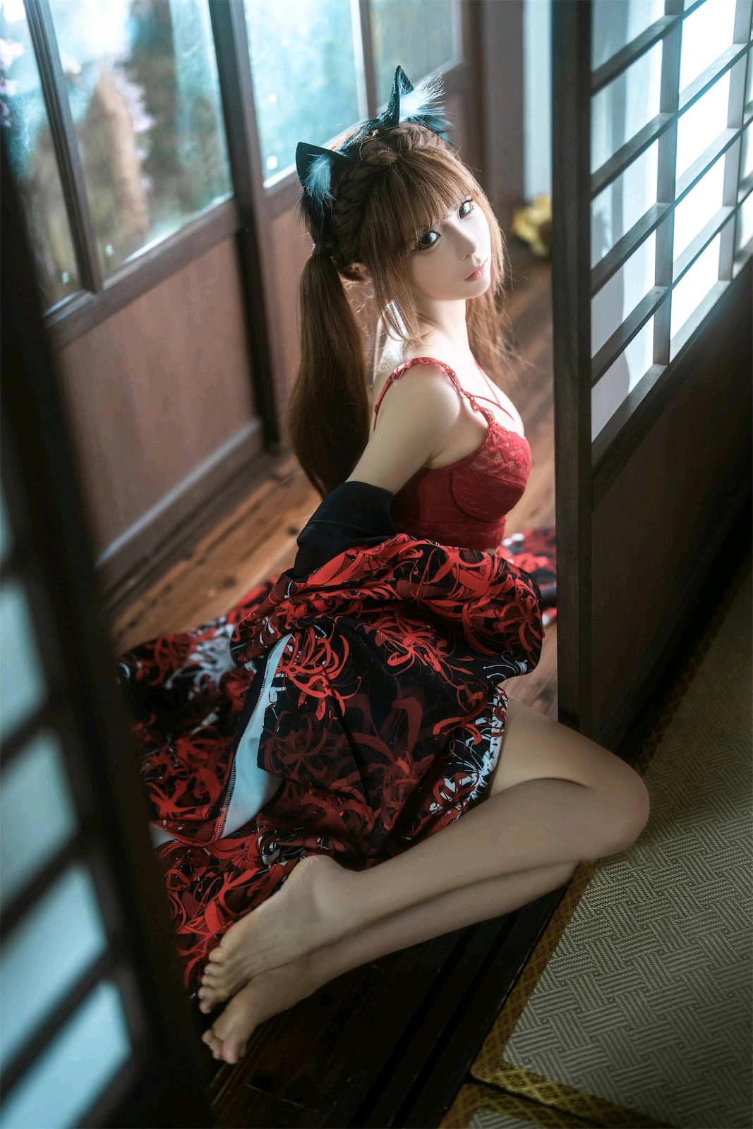 蠢沫沫 – 捆绑和服 Cosplay-第43张