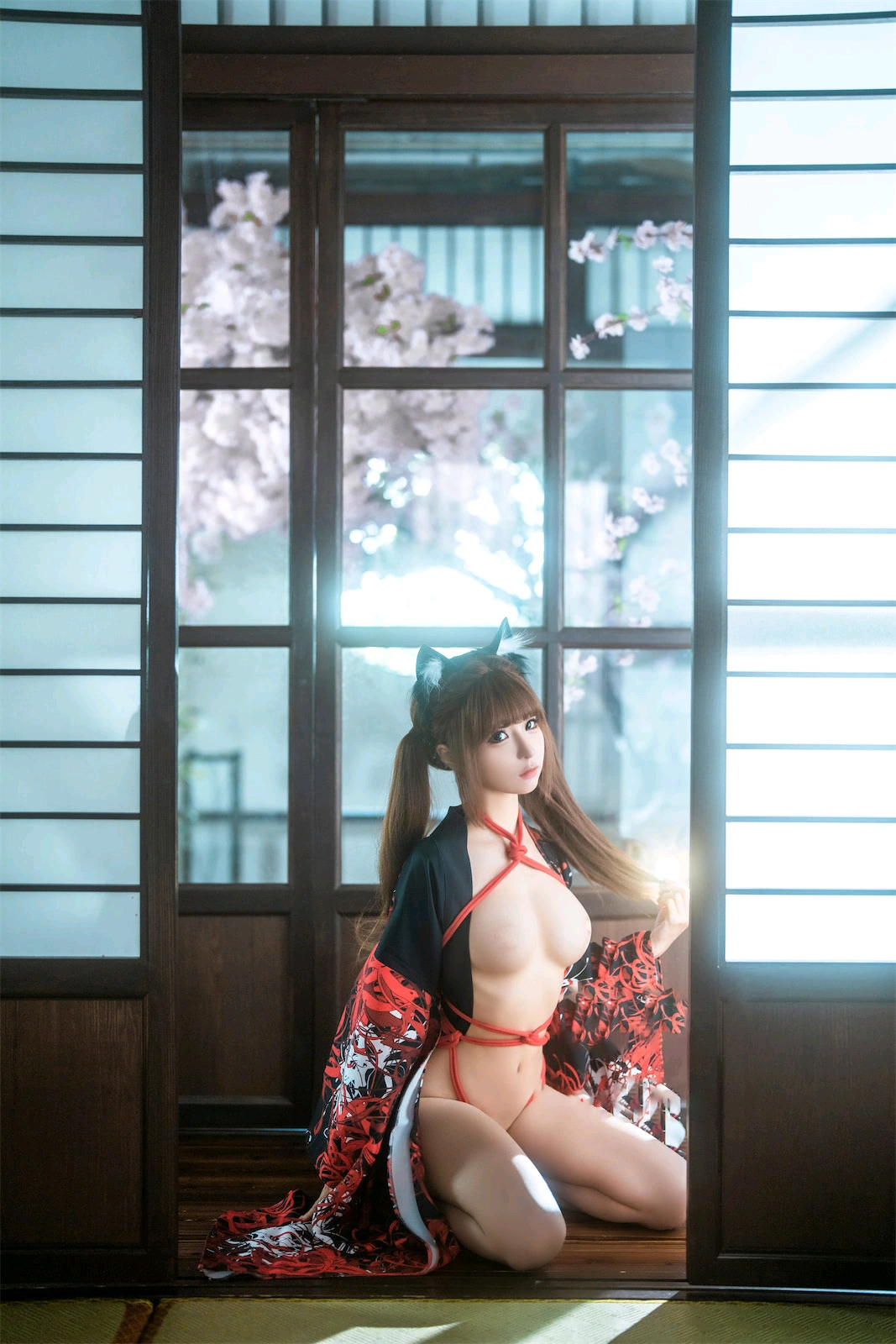 蠢沫沫 – 捆绑和服 Cosplay-第48张