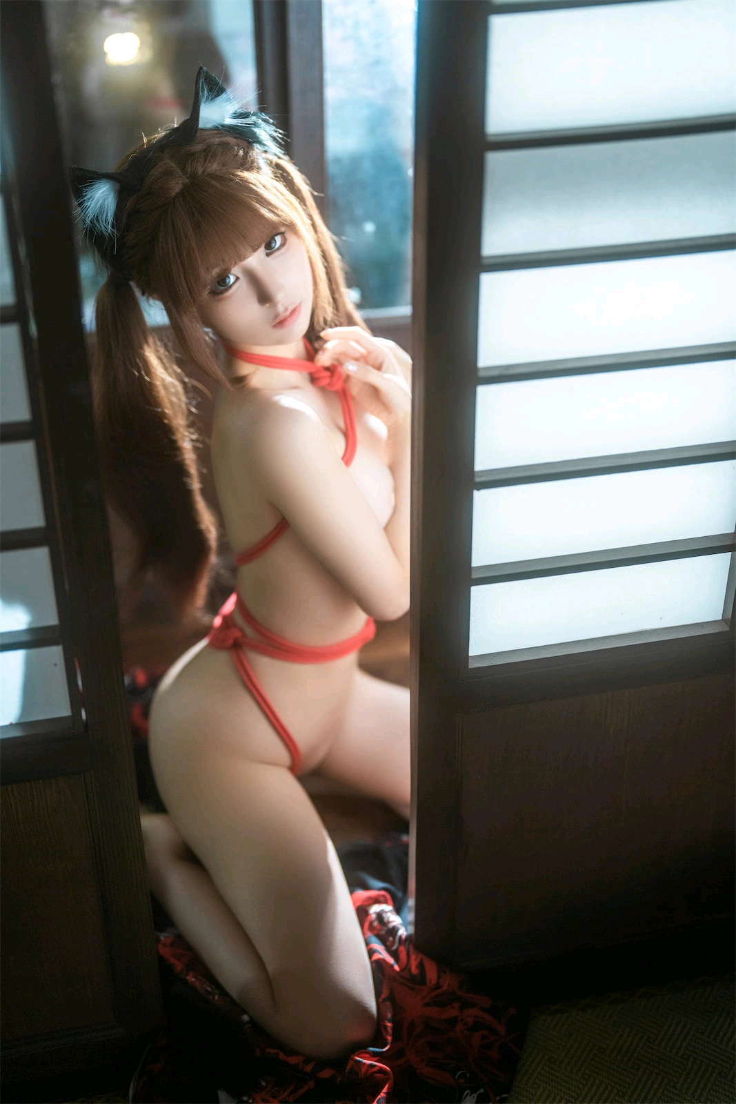 蠢沫沫 – 捆绑和服 Cosplay-第51张
