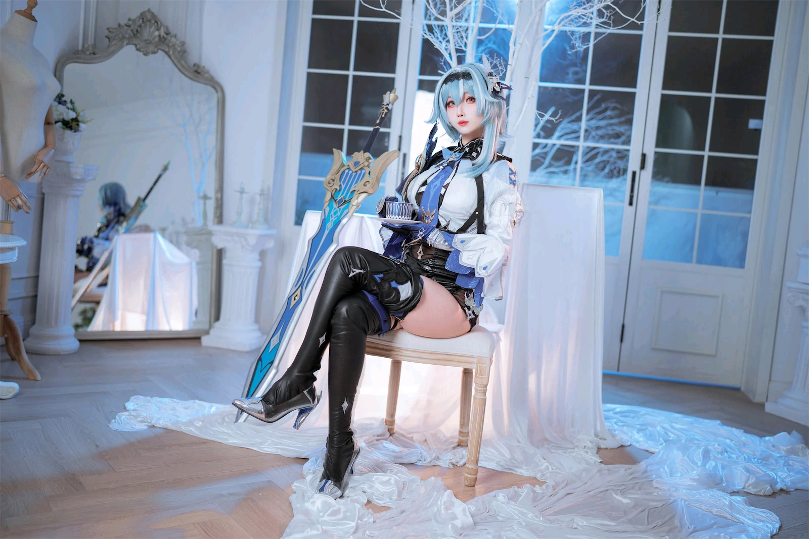 rioko凉凉子 – 优菈浪花骑士 Cosplay-第10张