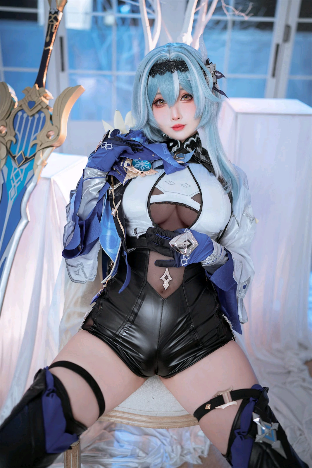 rioko凉凉子 – 优菈浪花骑士 Cosplay-第20张