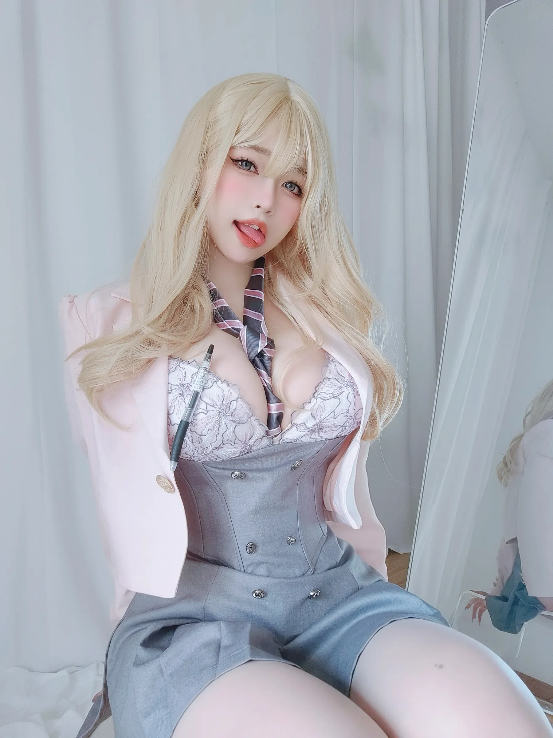 女主K – 催眠傲娇的前辈 Cosplay-第39张