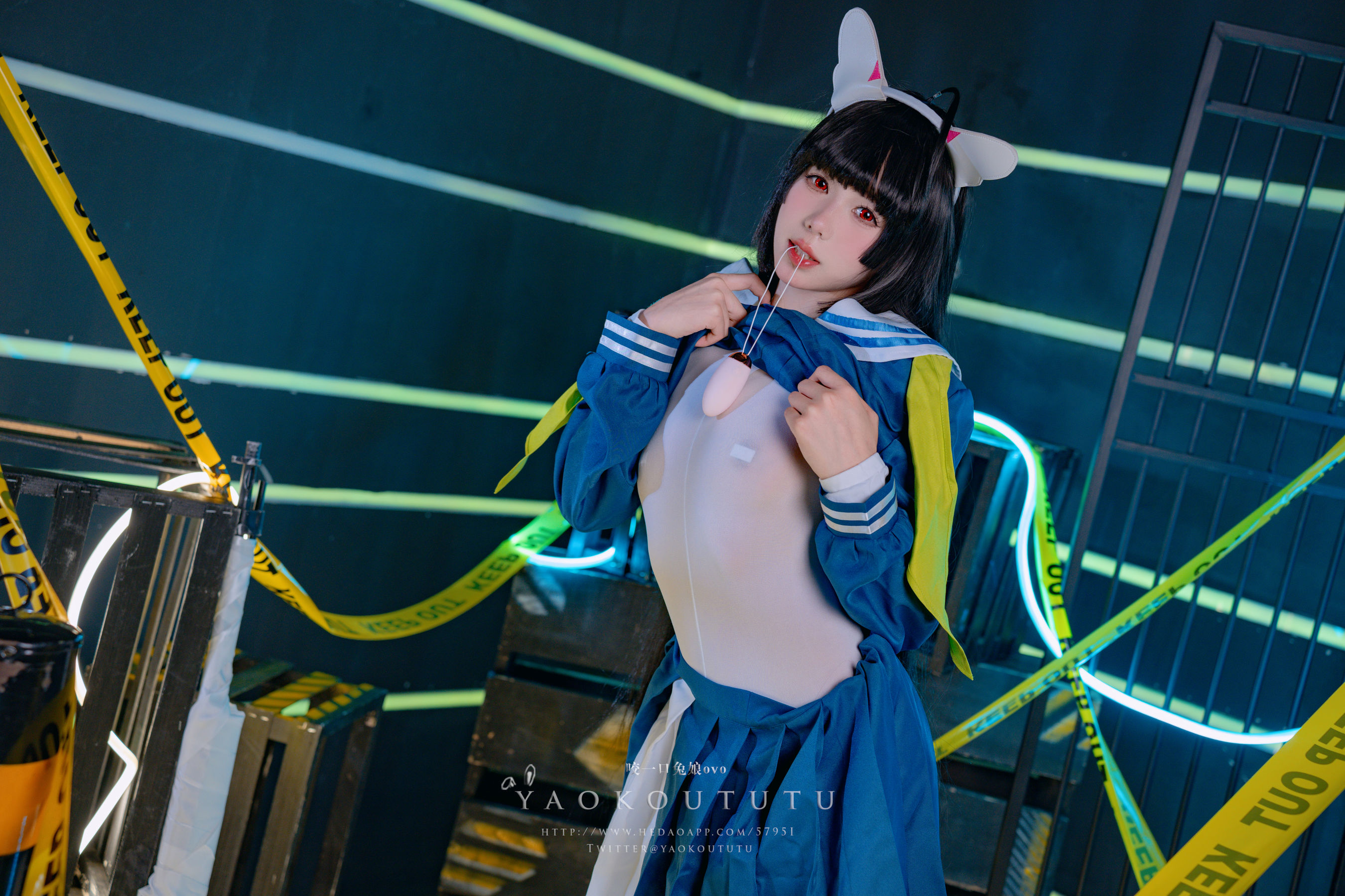 咬一口兔娘 – 兔兔班车 霞沢美游 Cosplay-第1张