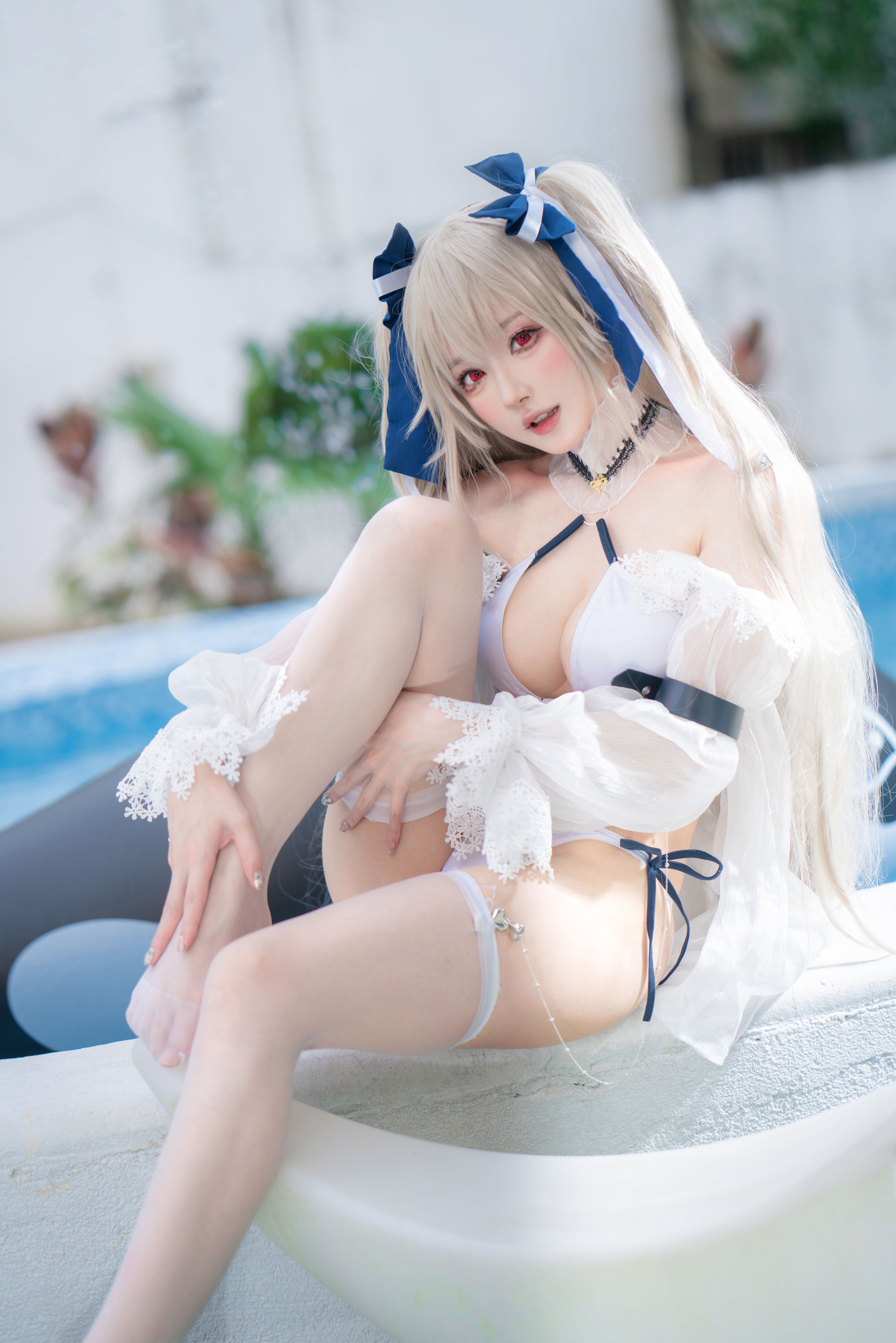阿包也是兔娘 – 安克雷奇泳装 Cosplay-第1张