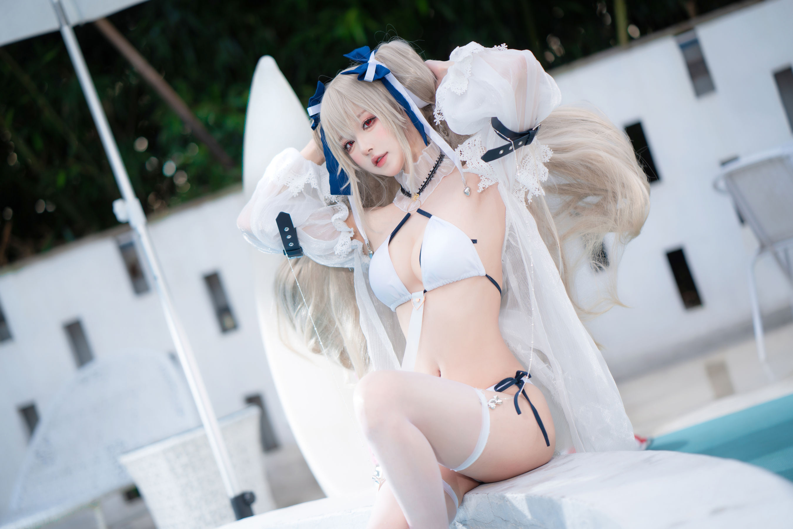 阿包也是兔娘 – 安克雷奇泳装 Cosplay-第16张