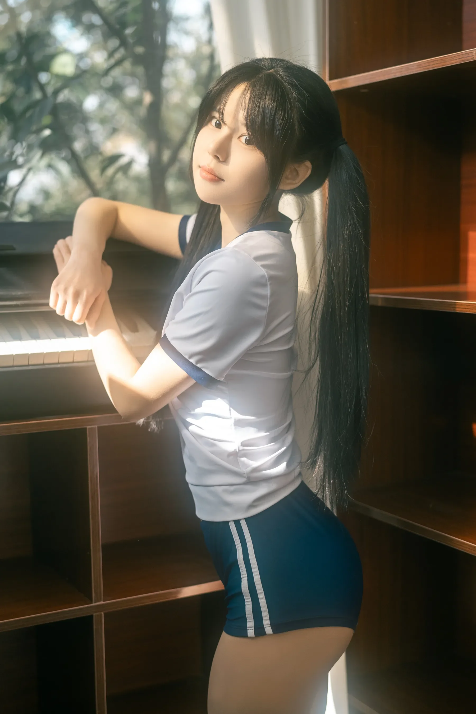 rua阮阮 – 春の更衣室-体操服 Cosplay-第34张