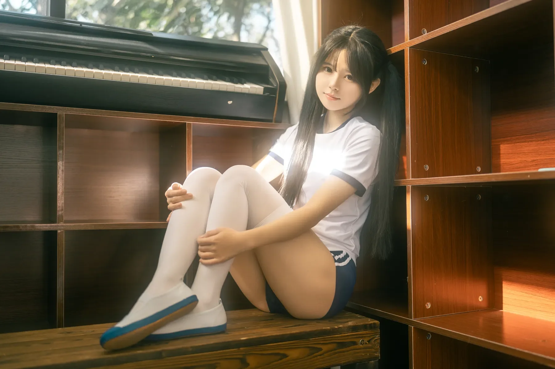 rua阮阮 – 春の更衣室-体操服 Cosplay-第36张