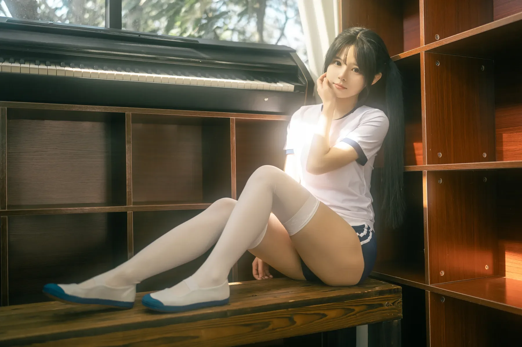 rua阮阮 – 春の更衣室-体操服 Cosplay-第35张