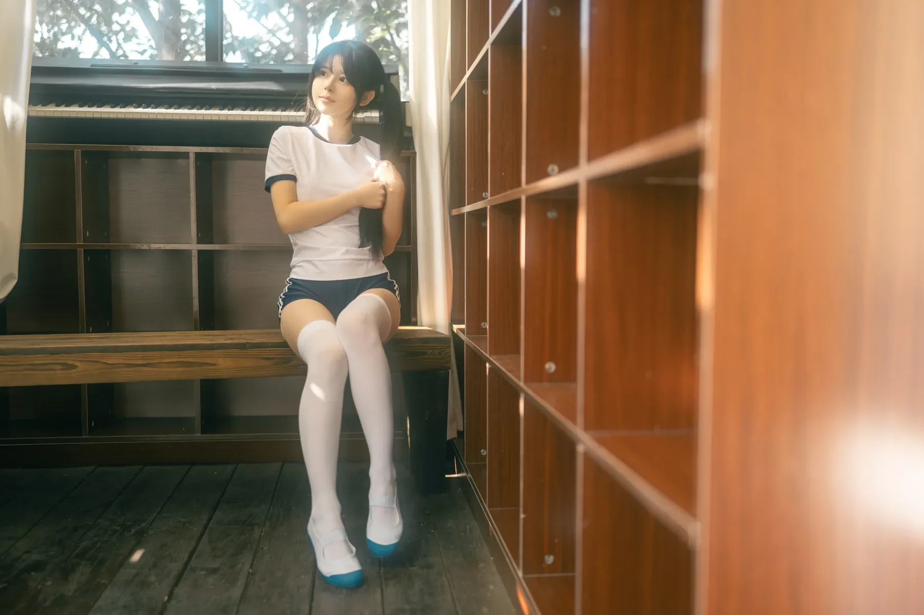 rua阮阮 – 春の更衣室-体操服 Cosplay-第38张