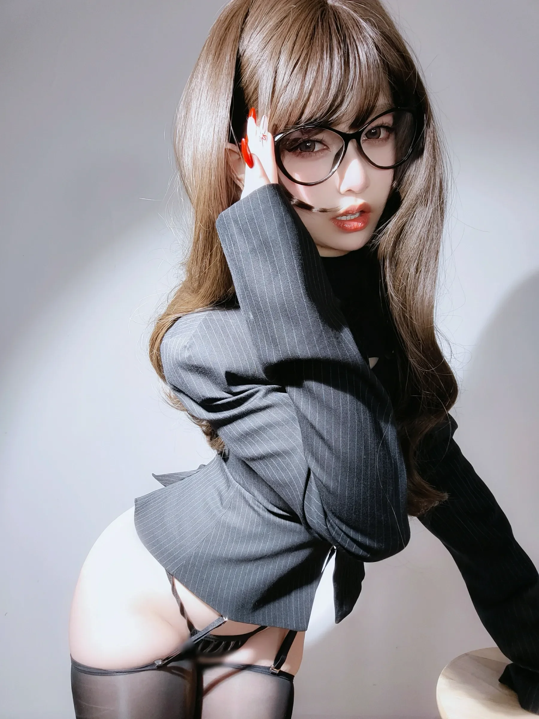 女主K – 秘书の丝袜 Cosplay-第11张