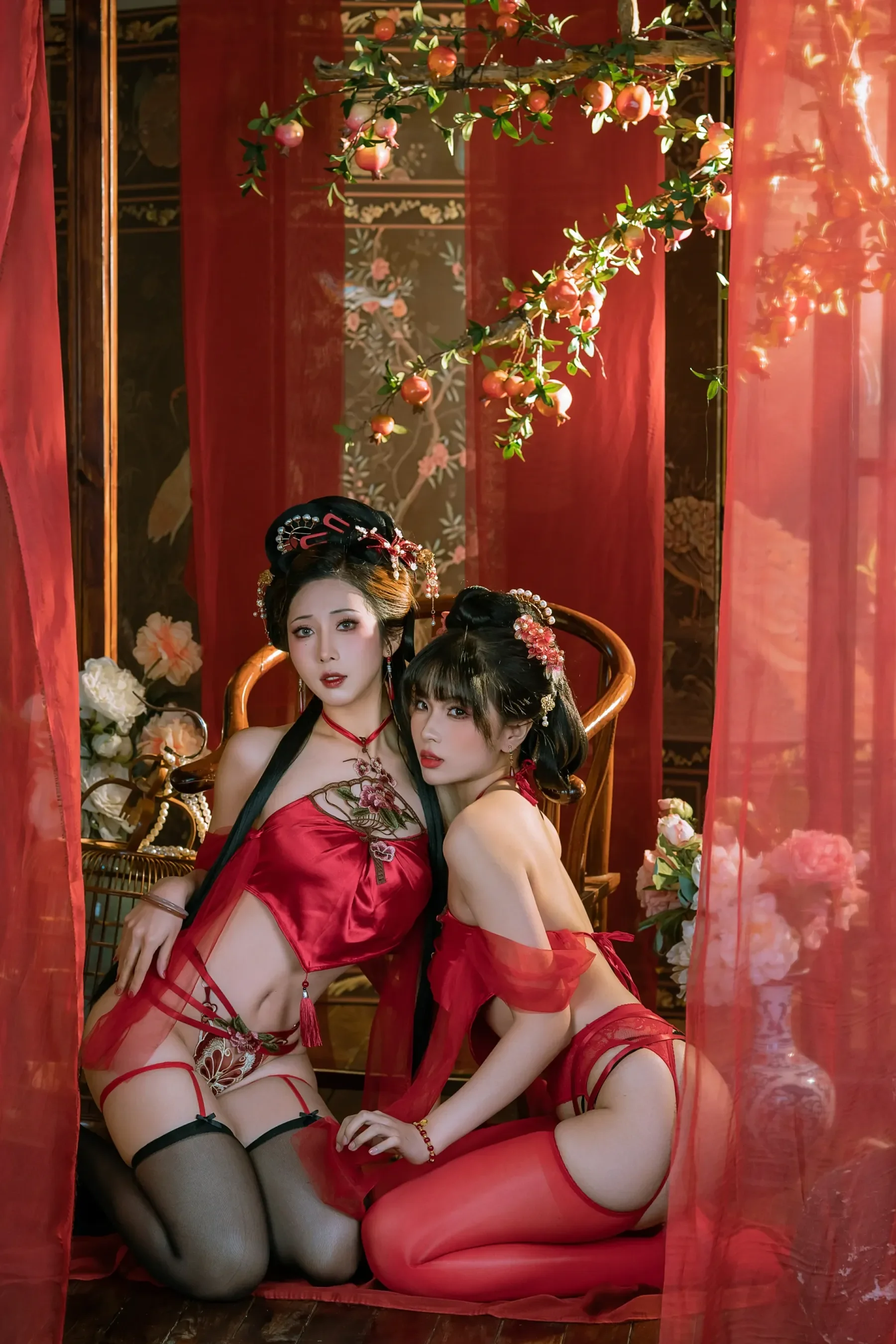 云溪溪轩萧学姐 – 情趣肚兜 Cosplay-第22张