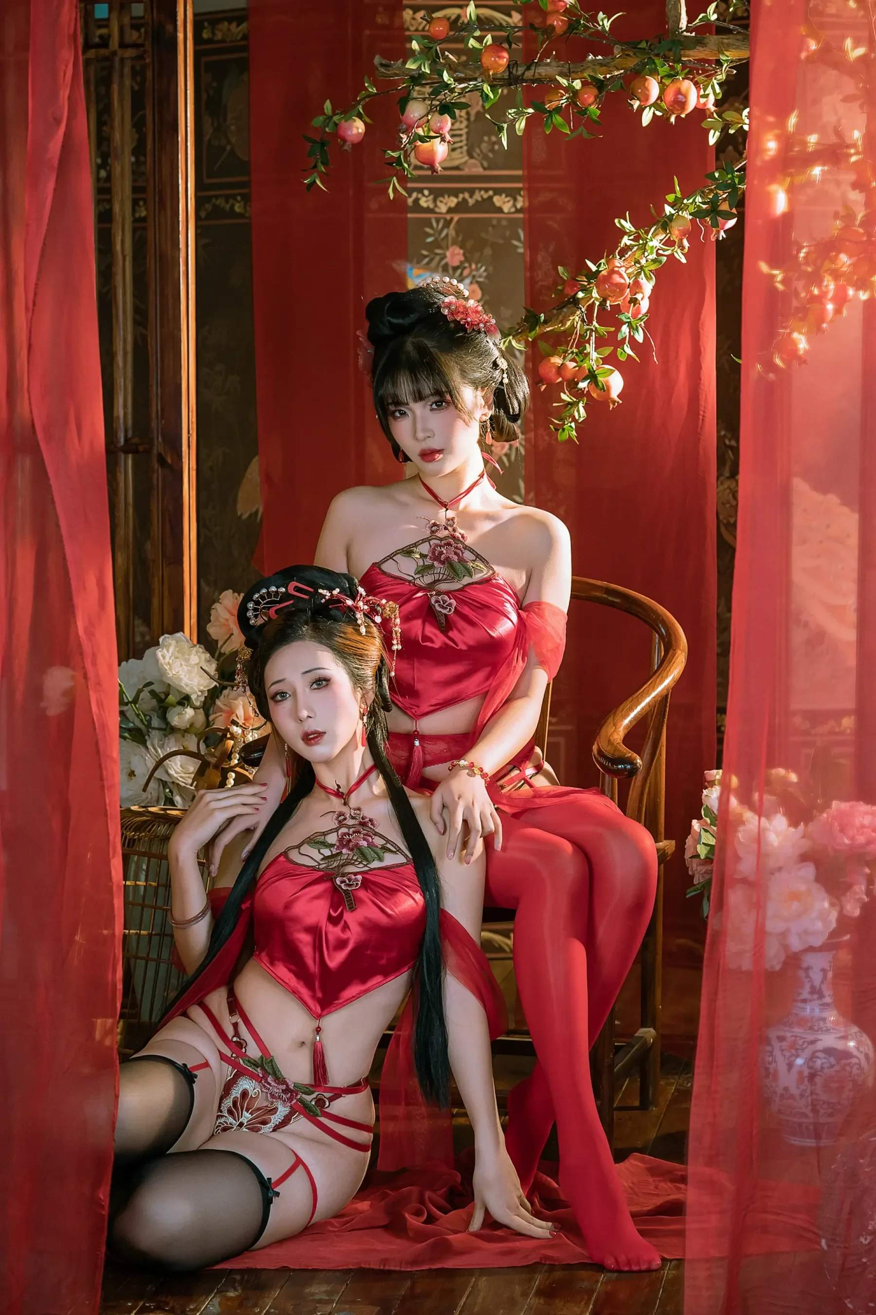 云溪溪轩萧学姐 – 情趣肚兜 Cosplay-第23张