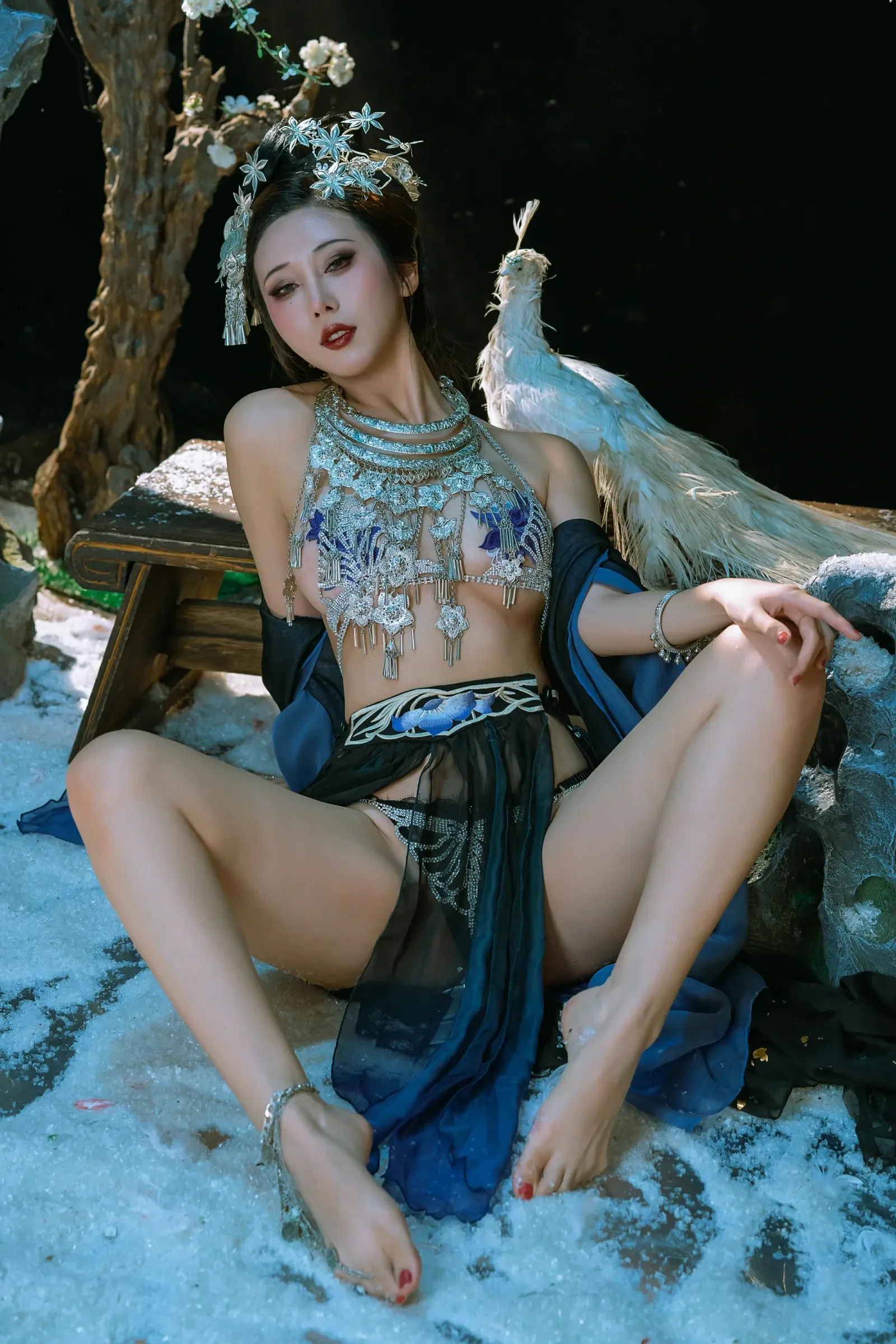 云溪溪轩萧学姐 – 苗疆少女 Cosplay-第16张