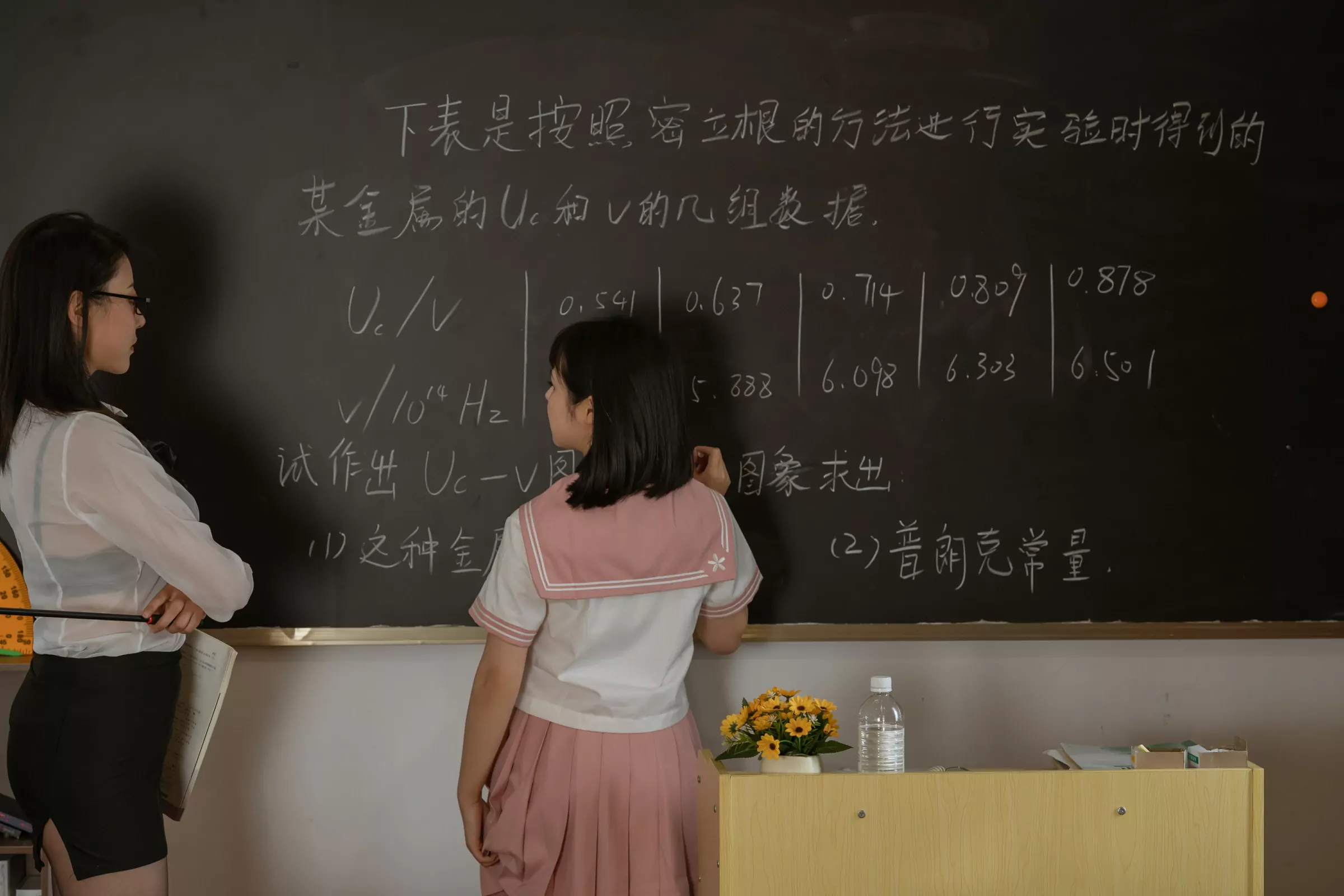 奈汐酱nice  七月喵子  放学后的补习 Cosplay-第52张