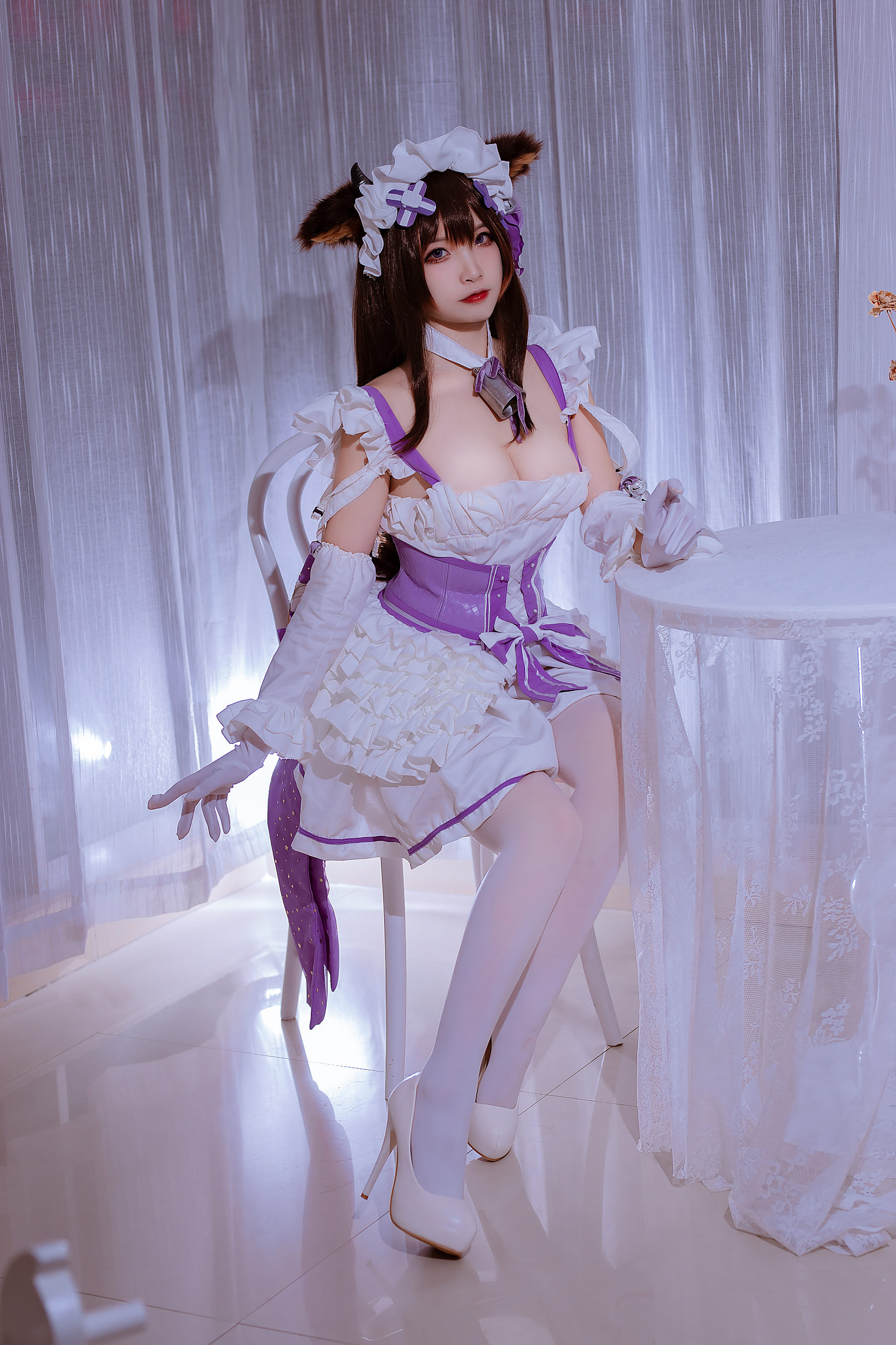 二佐Nisa – 碧蓝樫野泳装 Cosplay-第21张