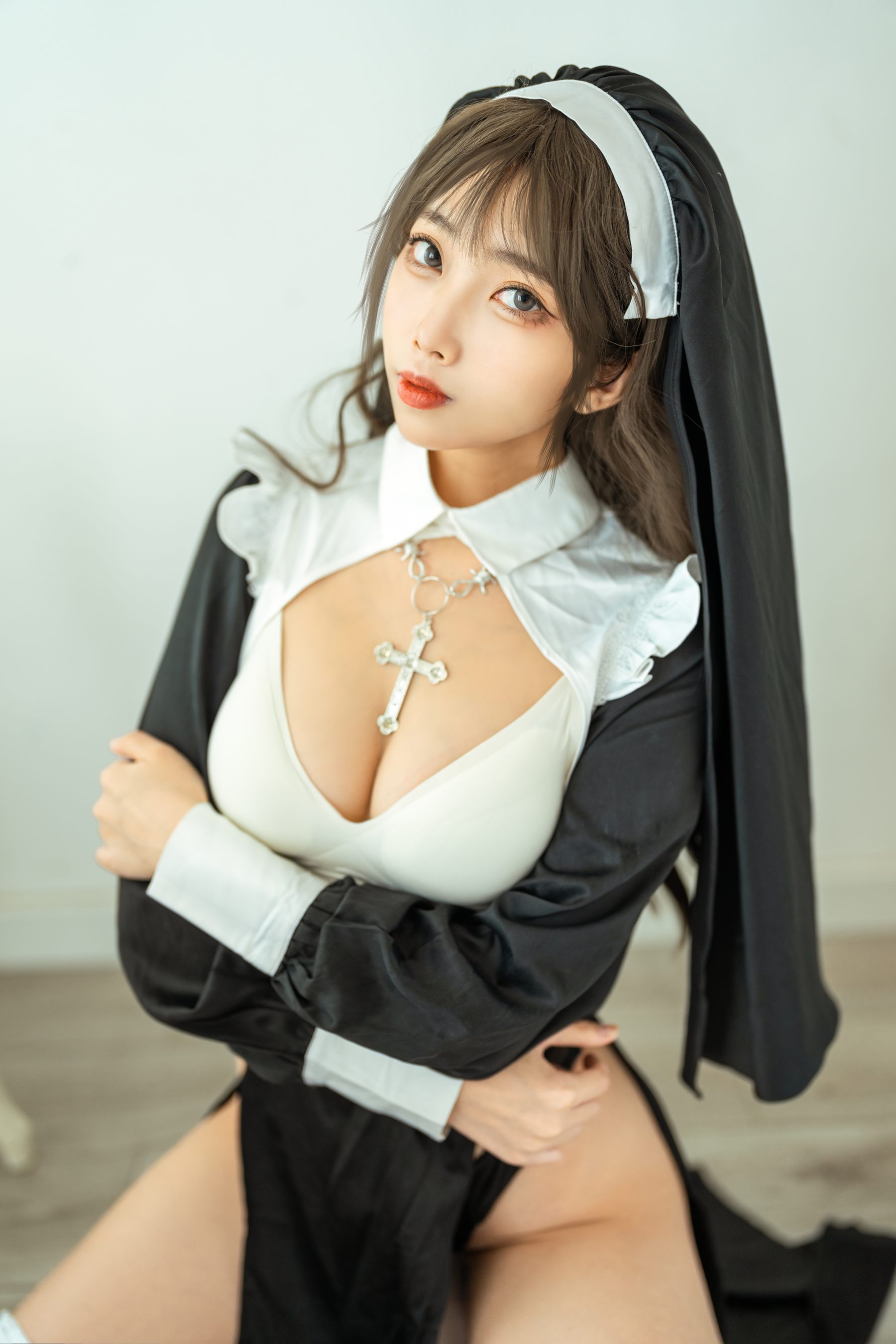 杏仁曲奇 – 忏悔修女 Cosplay-第21张