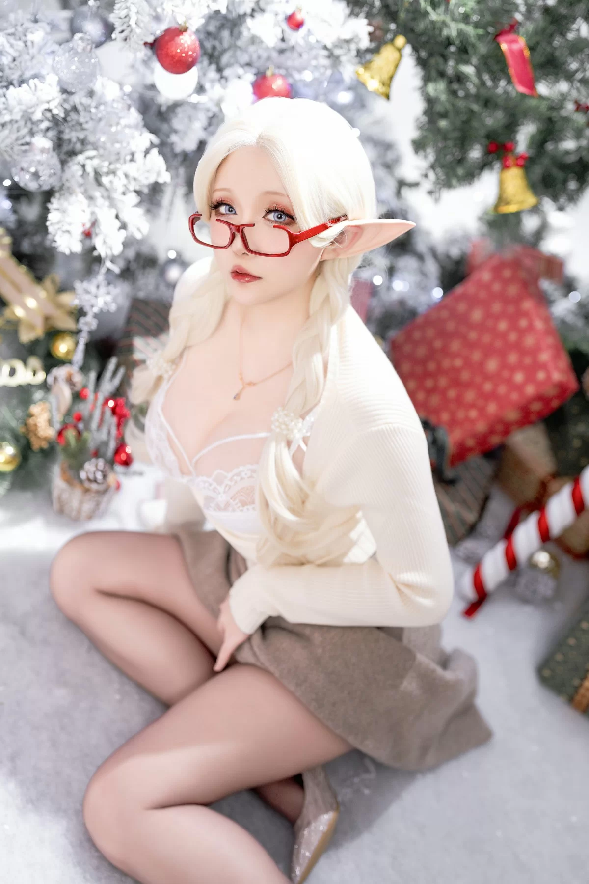 星之迟迟 – 2023 圣诞精灵篇A 驯鹿 Cosplay-第1张