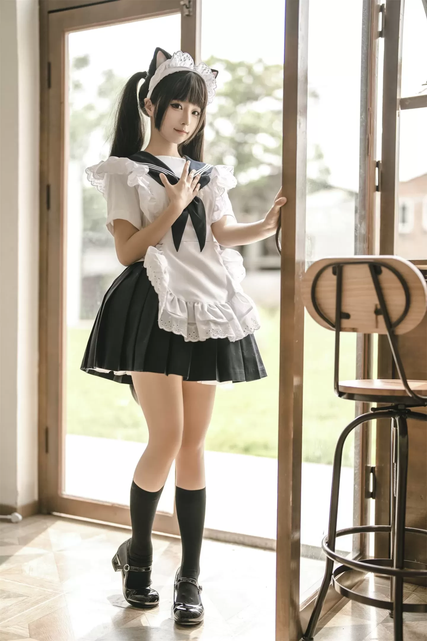 蠢沫沫 – 甘雨-猫猫-牛牛女仆 Cosplay-第34张