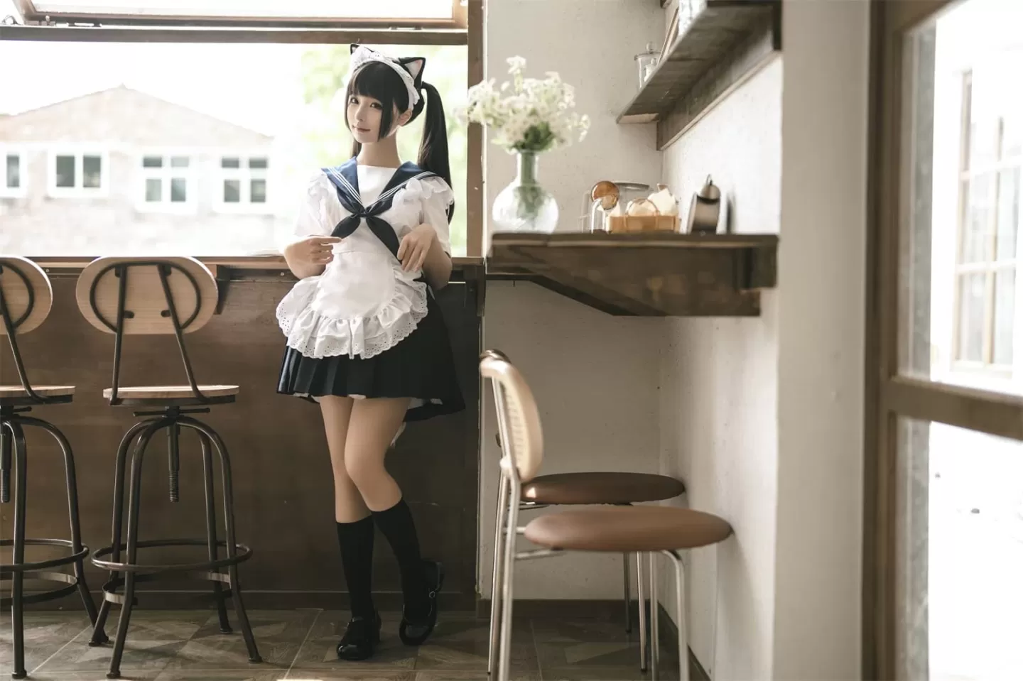 蠢沫沫 – 甘雨-猫猫-牛牛女仆 Cosplay-第31张