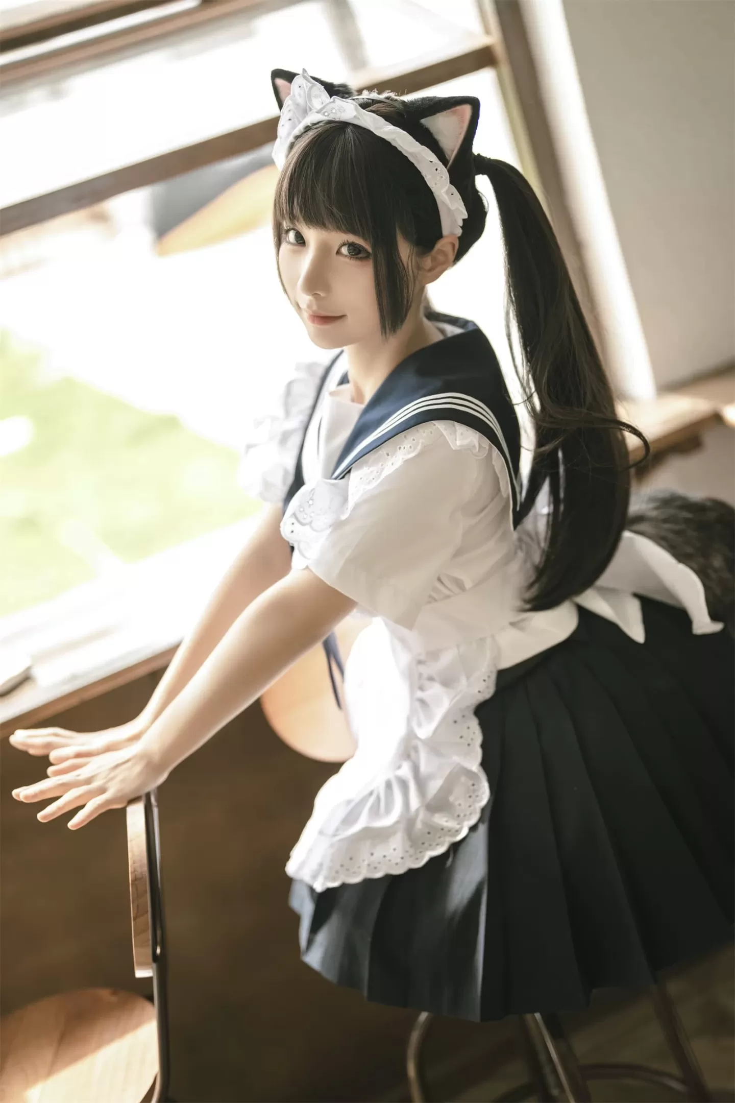 蠢沫沫 – 甘雨-猫猫-牛牛女仆 Cosplay-第36张