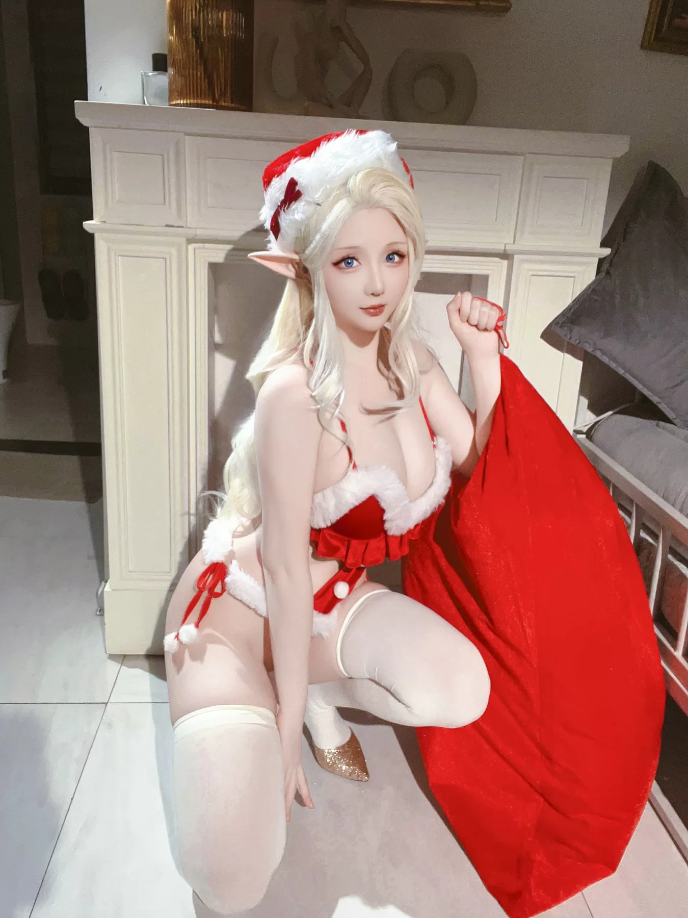 星之迟迟 – 2023 圣诞精灵篇B 圣诞老人 Cosplay-第91张