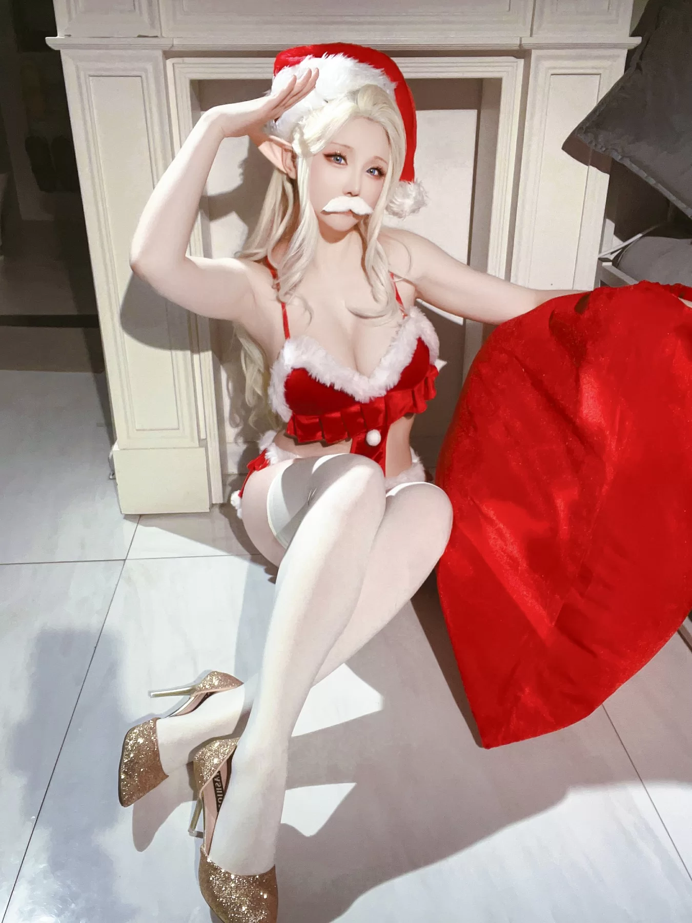 星之迟迟 – 2023 圣诞精灵篇B 圣诞老人 Cosplay-第96张