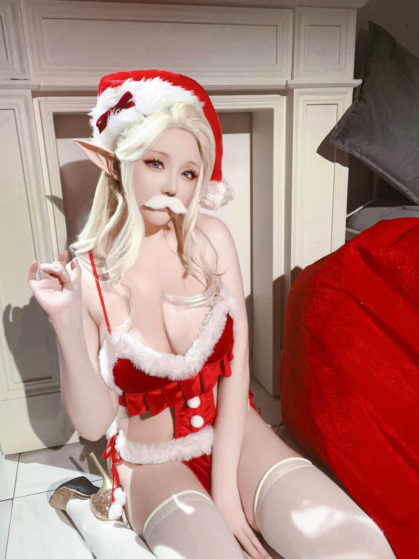 星之迟迟 – 2023 圣诞精灵篇B 圣诞老人 Cosplay-第98张