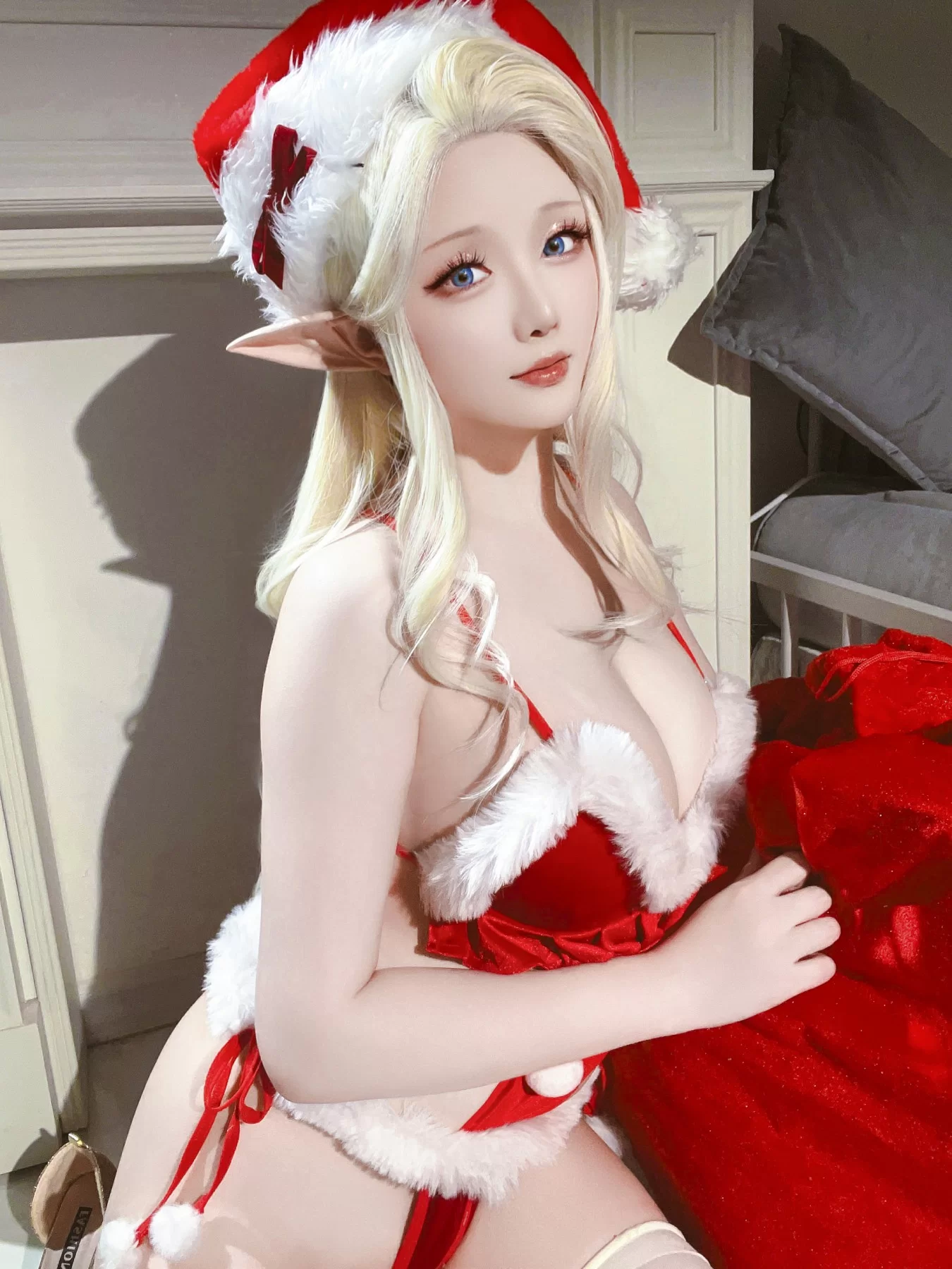 星之迟迟 – 2023 圣诞精灵篇B 圣诞老人 Cosplay-第101张