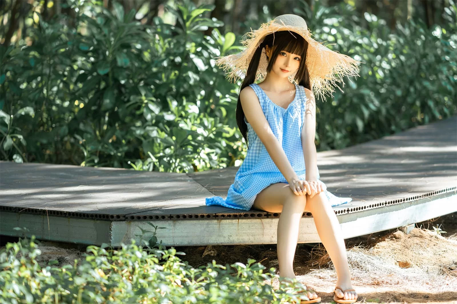 动漫博主蠢沫沫 – 海边漫步 Cosplay-第4张