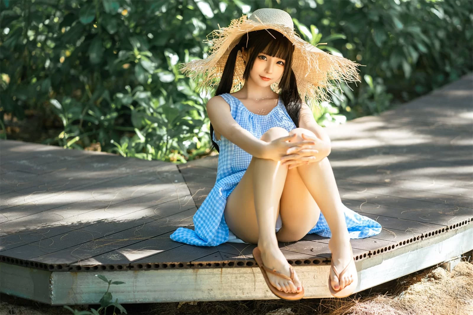 动漫博主蠢沫沫 – 海边漫步 Cosplay-第2张