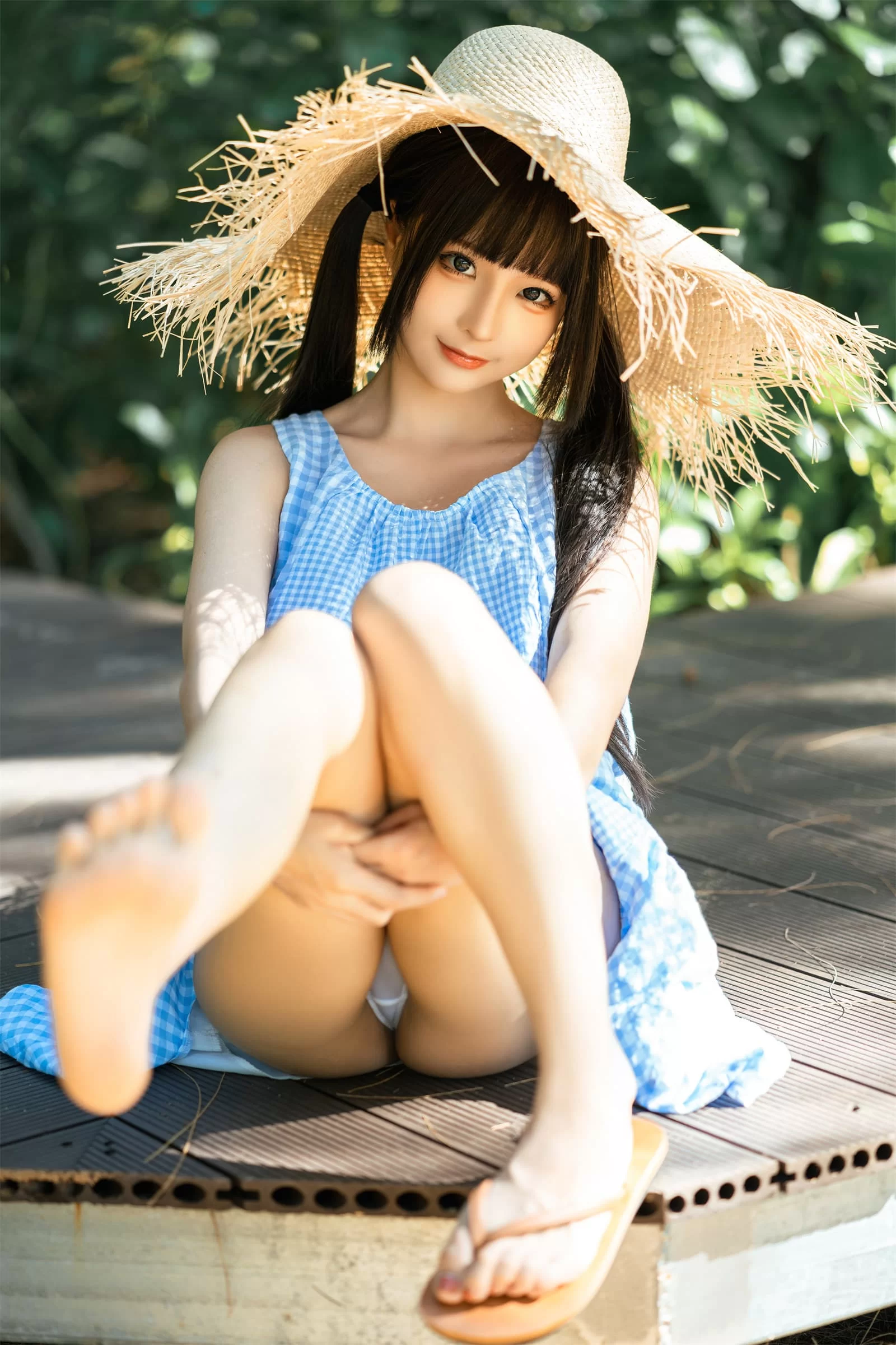 动漫博主蠢沫沫 – 海边漫步 Cosplay-第3张