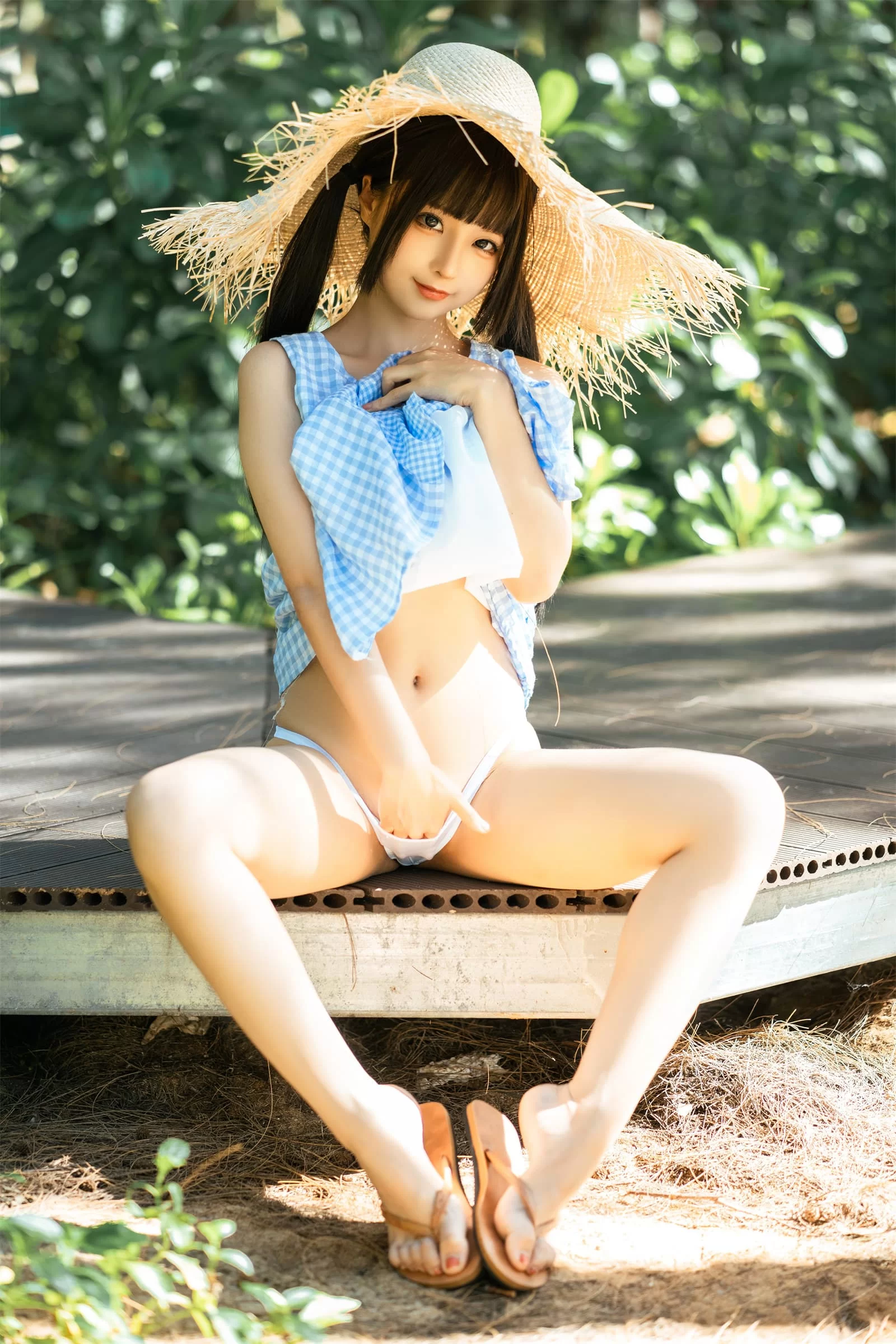 动漫博主蠢沫沫 – 海边漫步 Cosplay-第8张