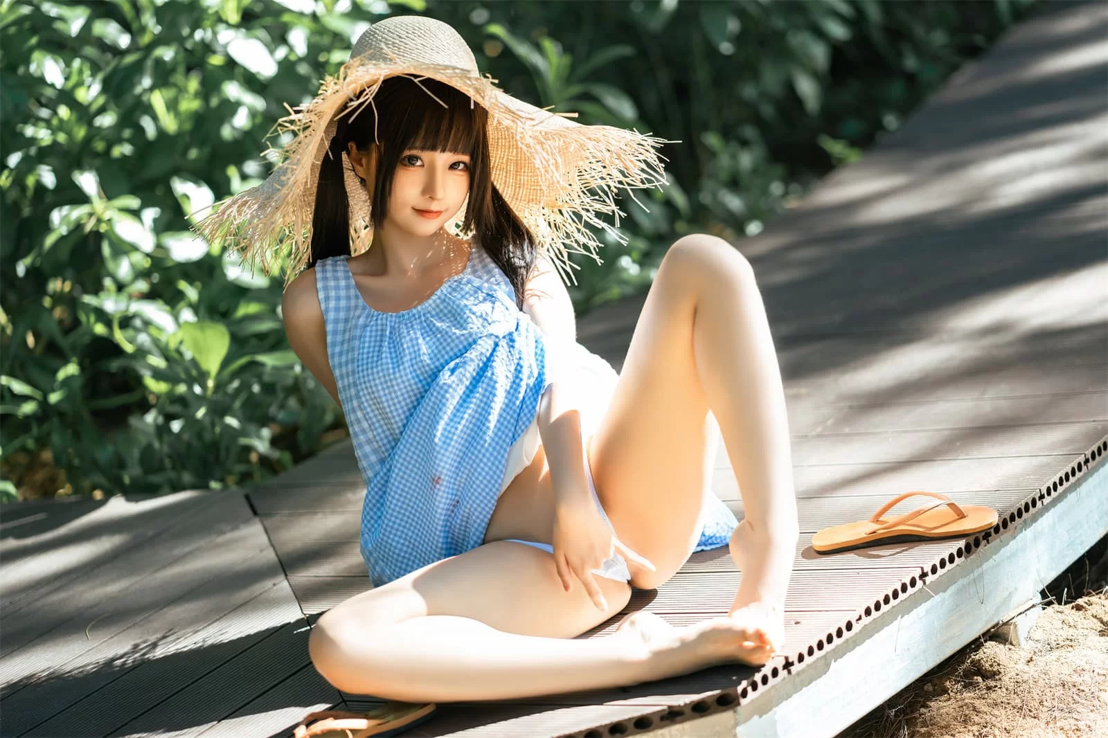 动漫博主蠢沫沫 – 海边漫步 Cosplay-第26张