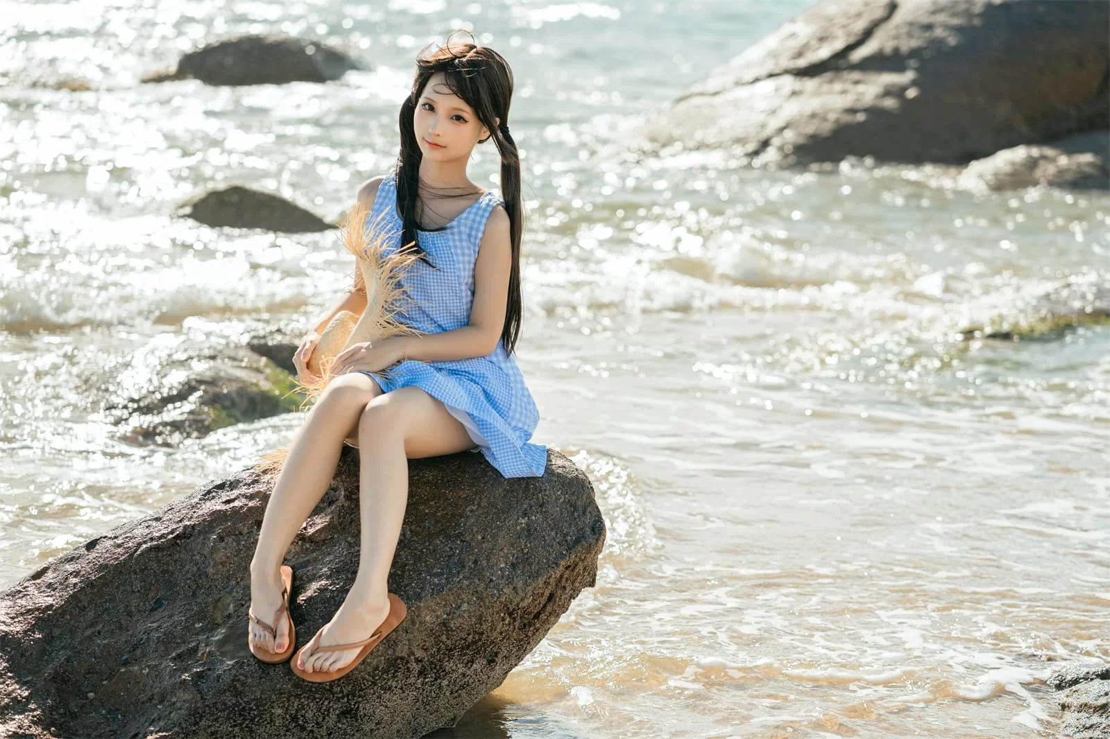 动漫博主蠢沫沫 – 海边漫步 Cosplay-第29张