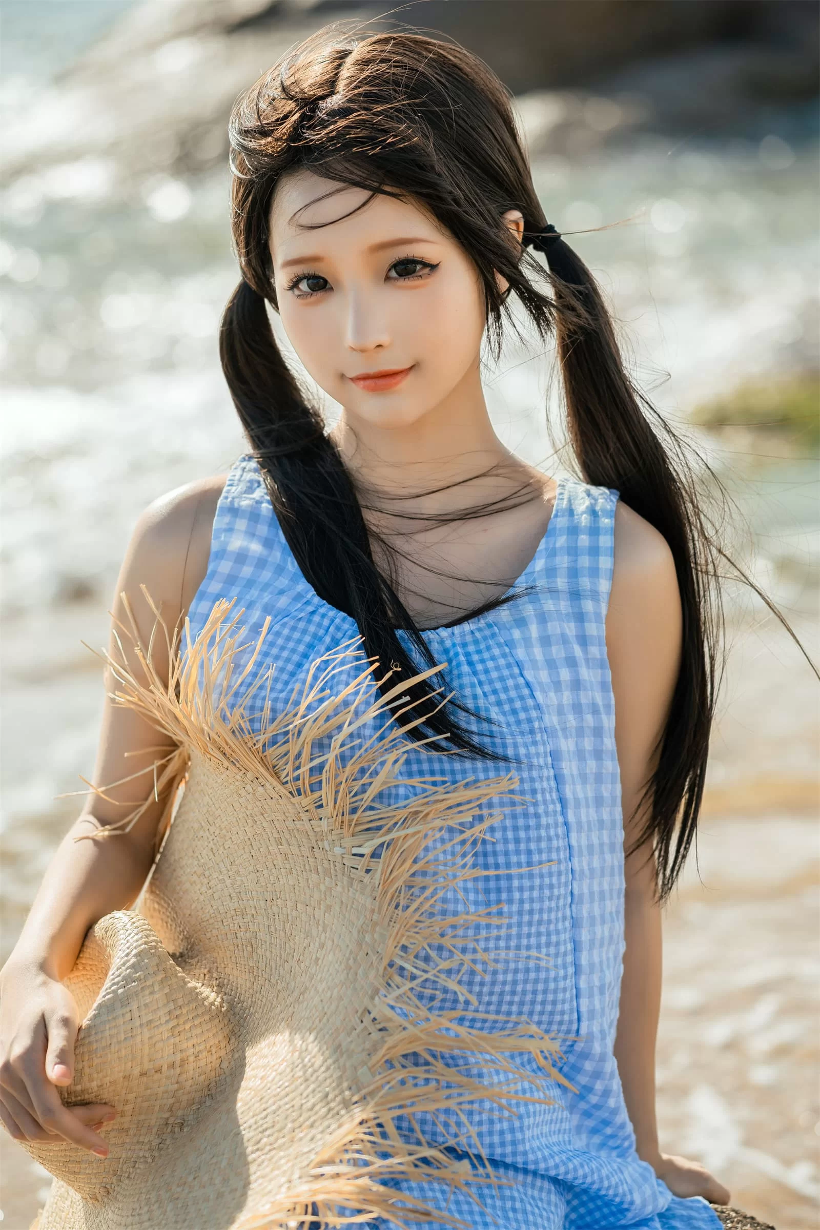 动漫博主蠢沫沫 – 海边漫步 Cosplay-第30张